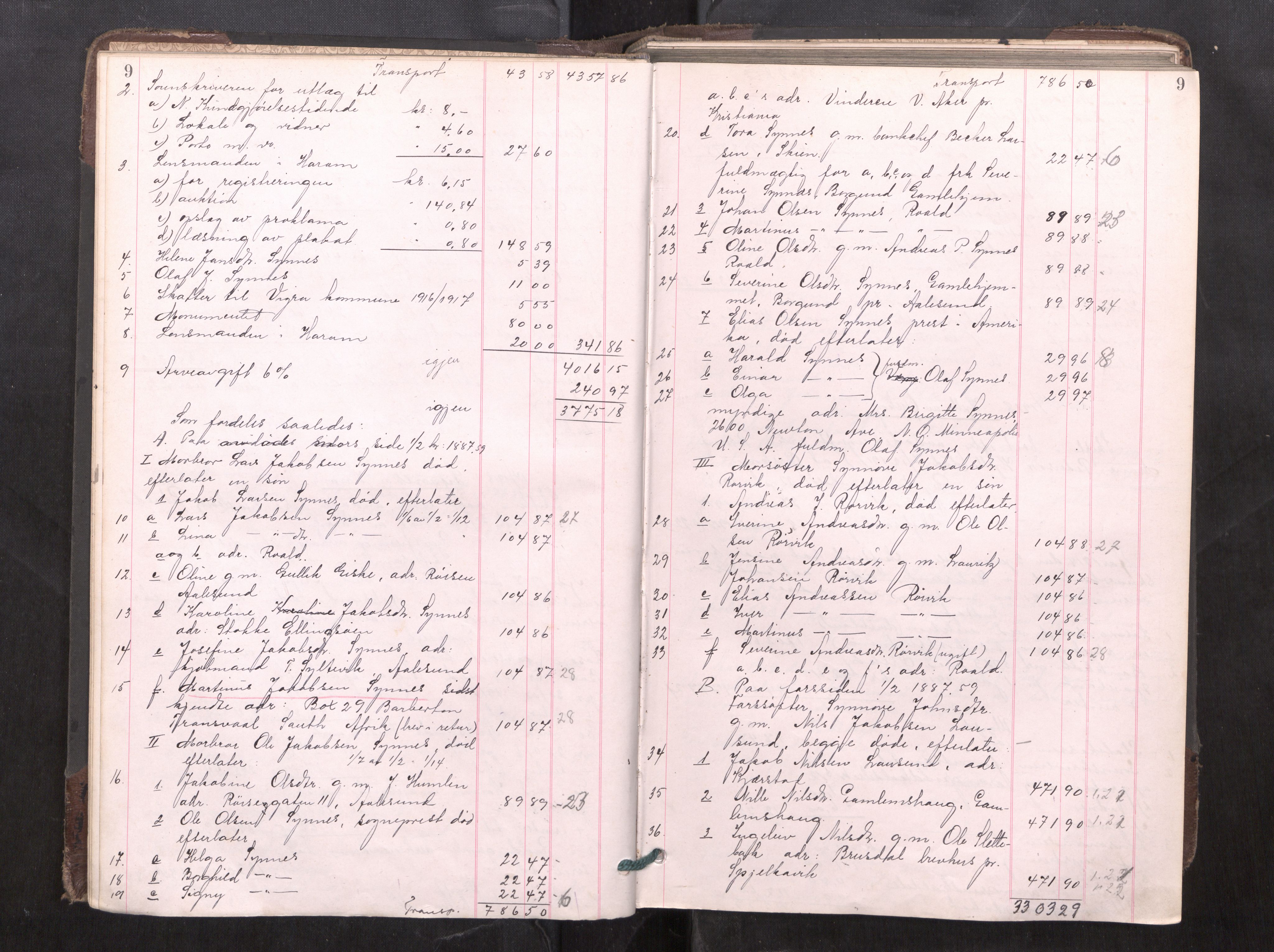 Nordre Sunnmøre sorenskriveri, AV/SAT-A-0006/1/3/3A/L0026: Skiftesluttningsprotokoll 7, 1918-1923, s. 9