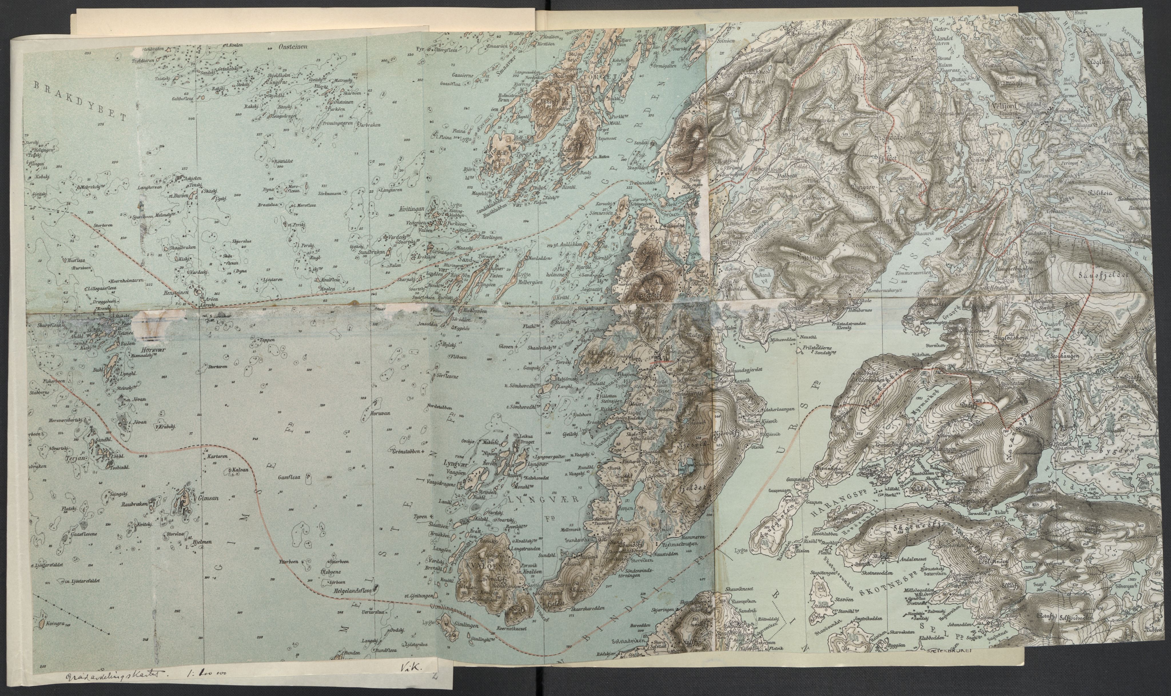 Instituttet for sammenlignende kulturforskning, AV/RA-PA-0424/F/Fc/L0016/0001: Eske B16: / Nordland (perm XLVI), 1932-1938