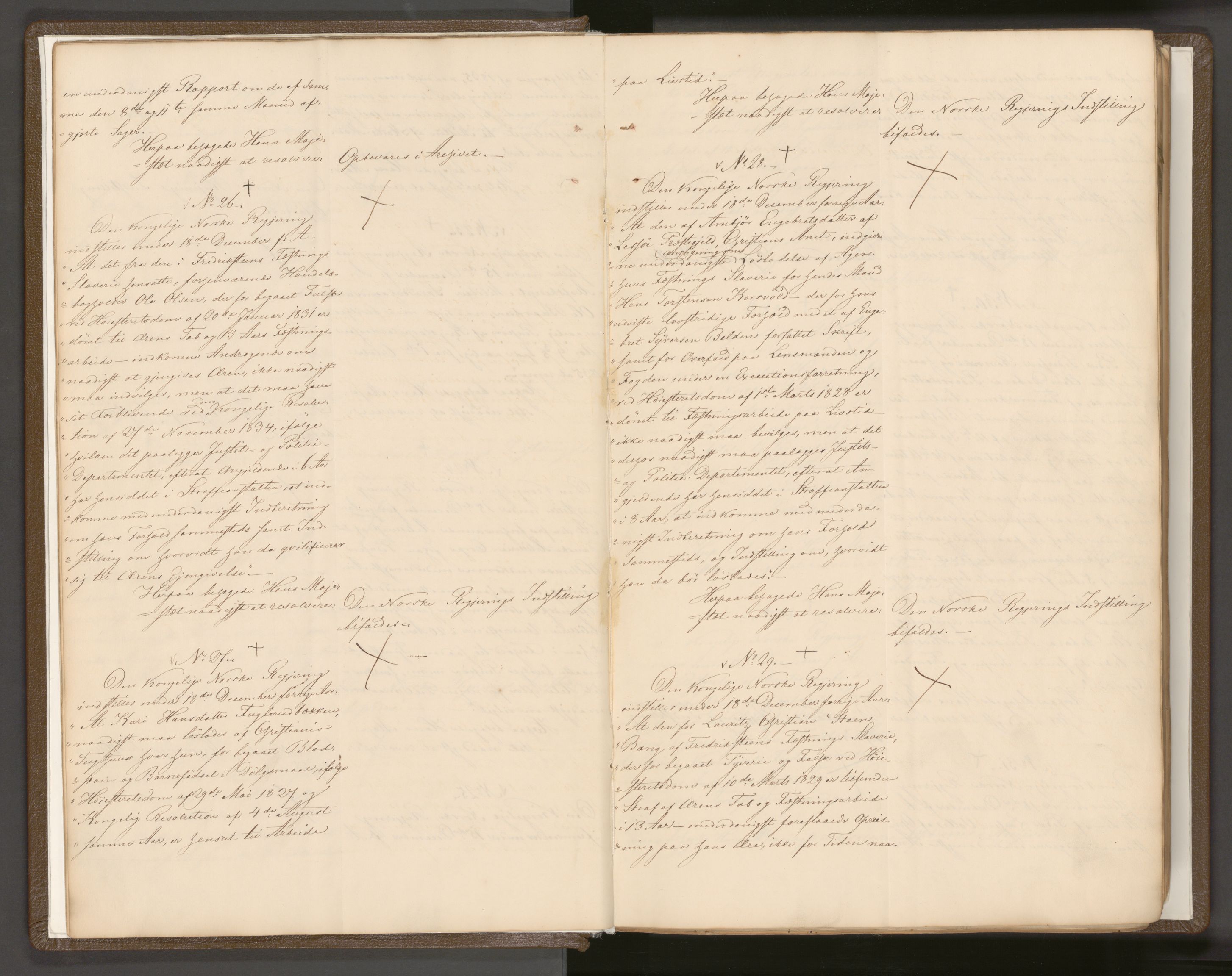 Statsrådssekretariatet, AV/RA-S-1001/A/Ab/L0042: Kgl. res. nr. 1-631, 1. halvår, 1836