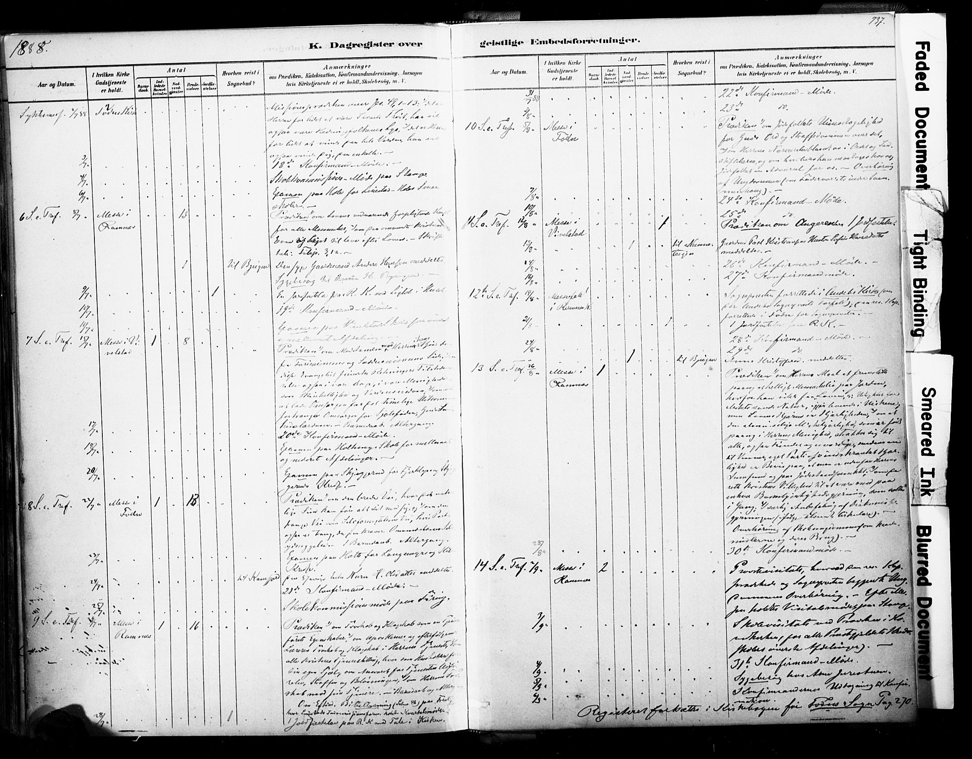 Ramnes kirkebøker, AV/SAKO-A-314/F/Fa/L0007: Ministerialbok nr. I 7, 1878-1895, s. 736-737