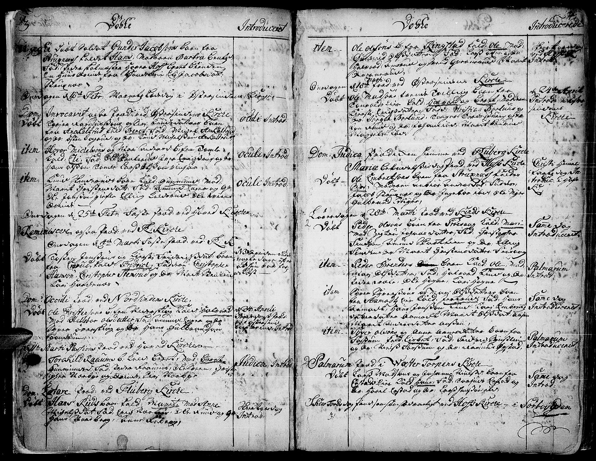 Land prestekontor, AV/SAH-PREST-120/H/Ha/Haa/L0002: Ministerialbok nr. 2, 1733-1764, s. 3-4