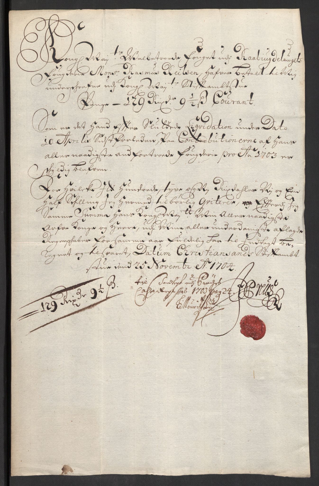 Rentekammeret inntil 1814, Reviderte regnskaper, Fogderegnskap, AV/RA-EA-4092/R40/L2447: Fogderegnskap Råbyggelag, 1703-1705, s. 209