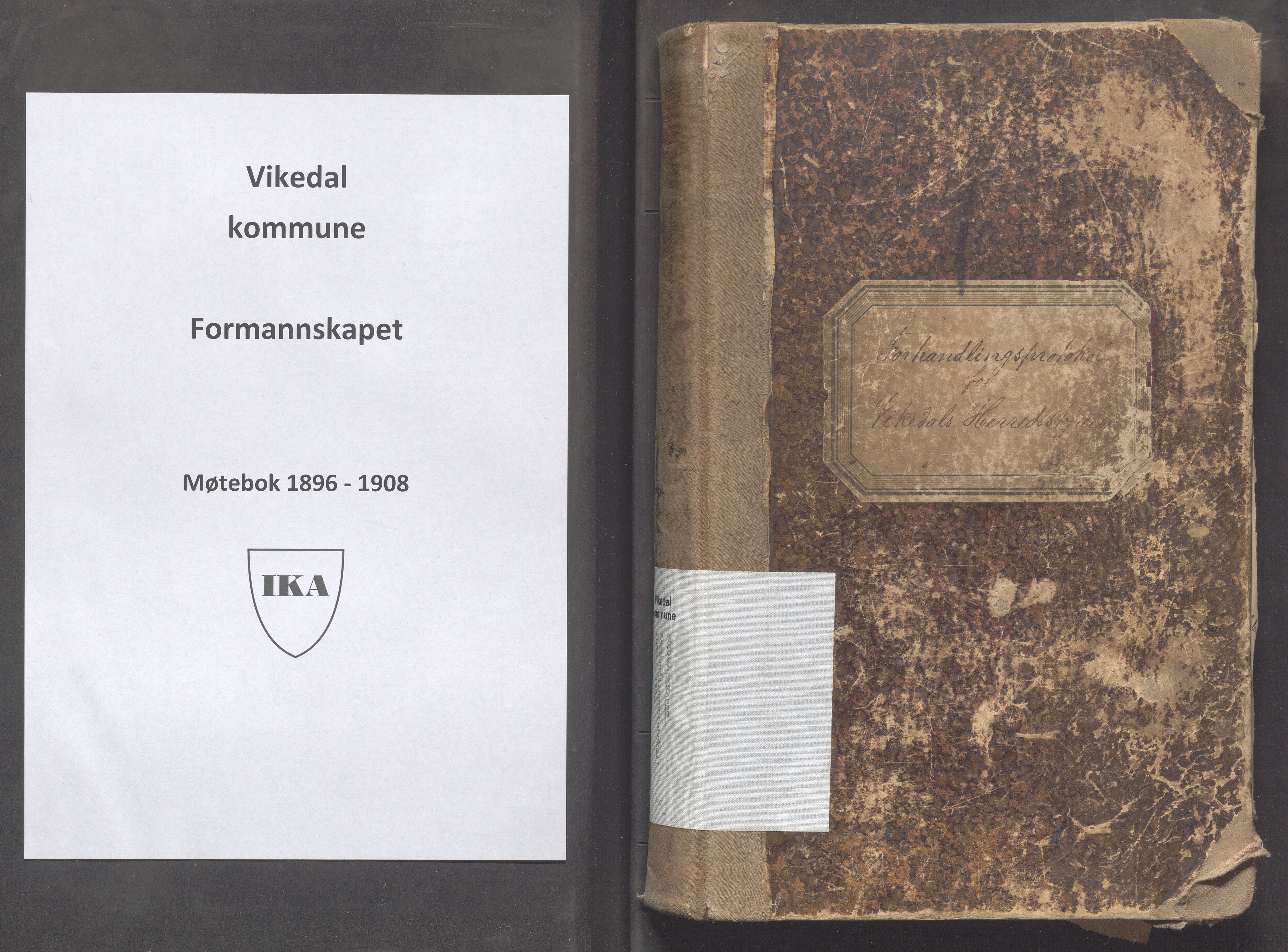 Vikedal kommune - Formannskapet, IKAR/K-100598/A/Aa/L0003: Møtebok, 1896-1908