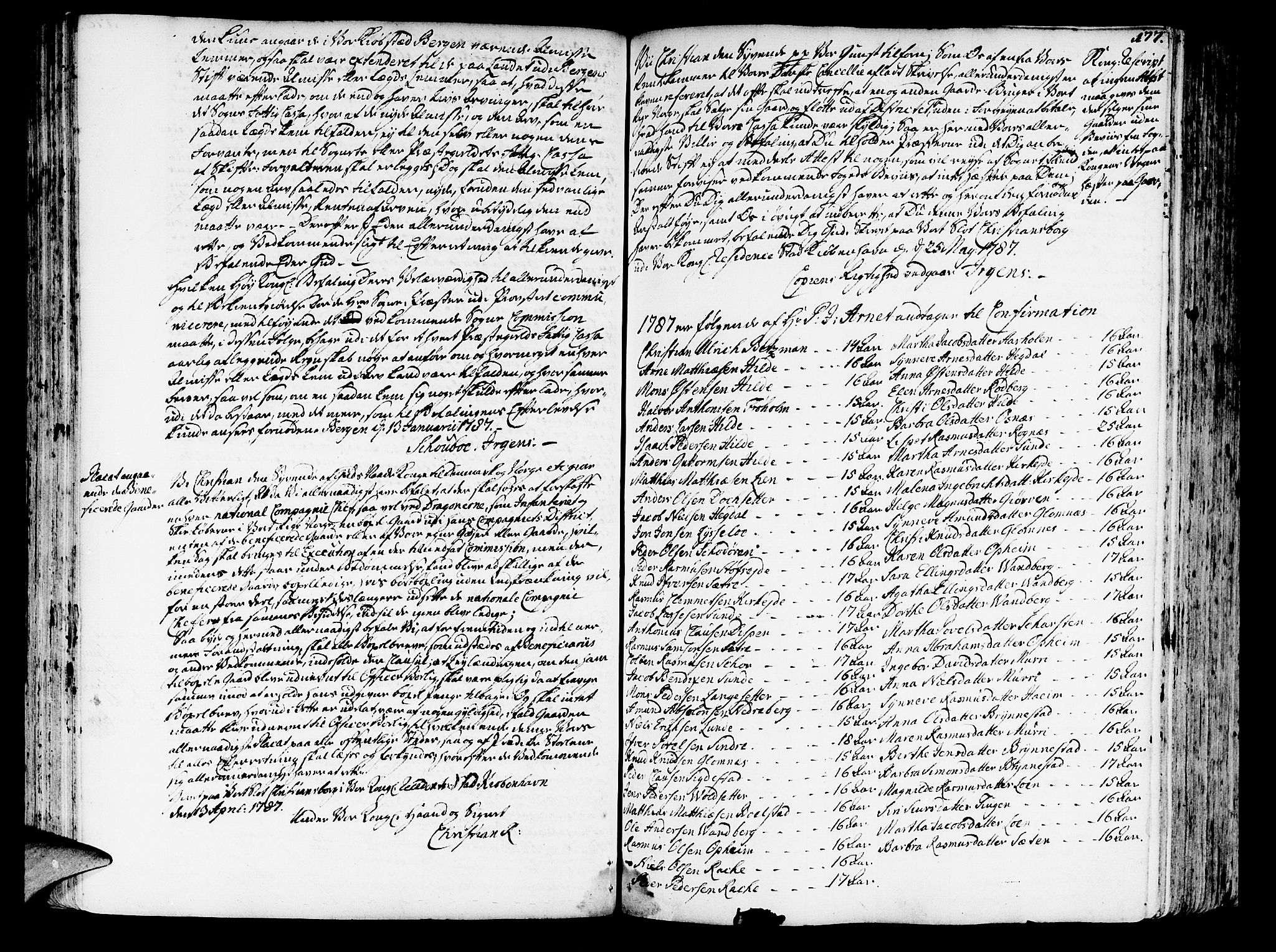 Innvik sokneprestembete, SAB/A-80501: Annen kirkebok nr. I.2.A, 1750-1835, s. 177