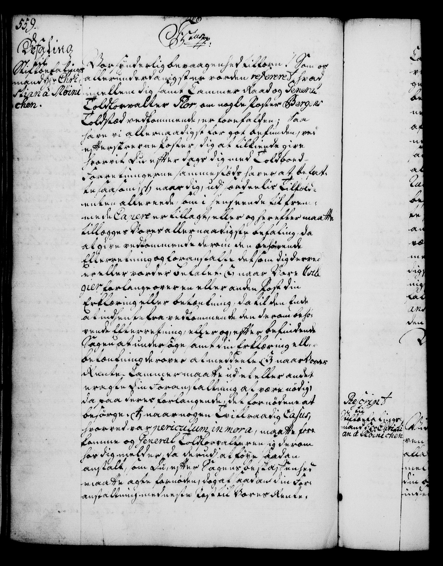 Rentekammeret, Kammerkanselliet, RA/EA-3111/G/Gg/Gga/L0005: Norsk ekspedisjonsprotokoll med register (merket RK 53.5), 1741-1749, s. 559