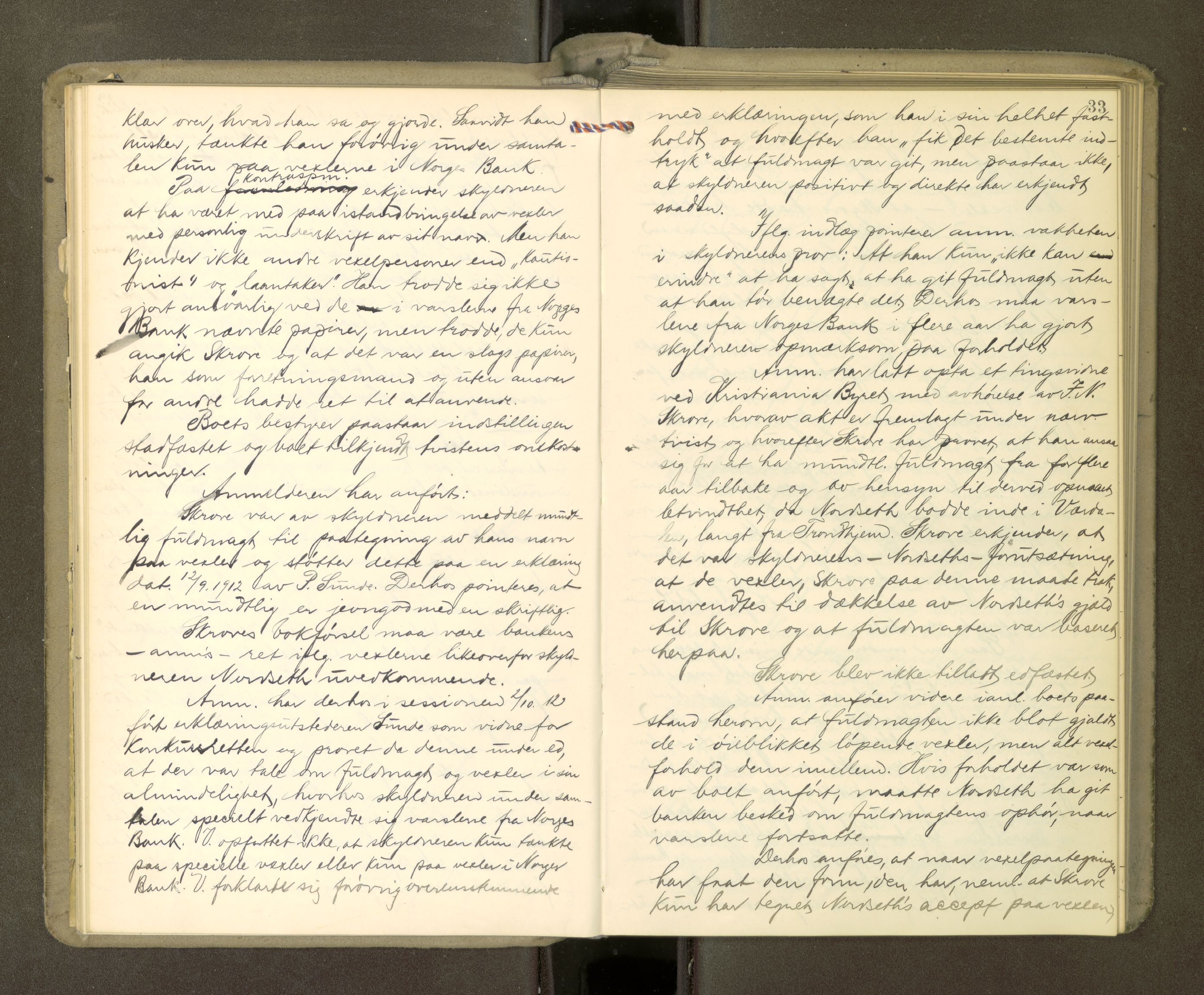 Stjør- og Verdal sorenskriveri, AV/SAT-A-4167/1/3/3B/L0012: Skifteforhandlingsprotokoll, 1912-1919, s. 33