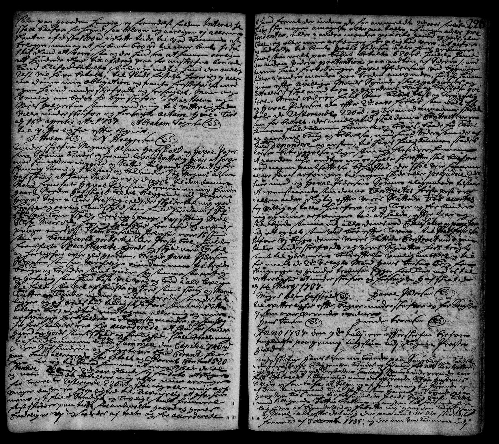 Lier, Røyken og Hurum sorenskriveri, SAKO/A-89/G/Ga/Gaa/L0002: Pantebok nr. II, 1725-1755, s. 226