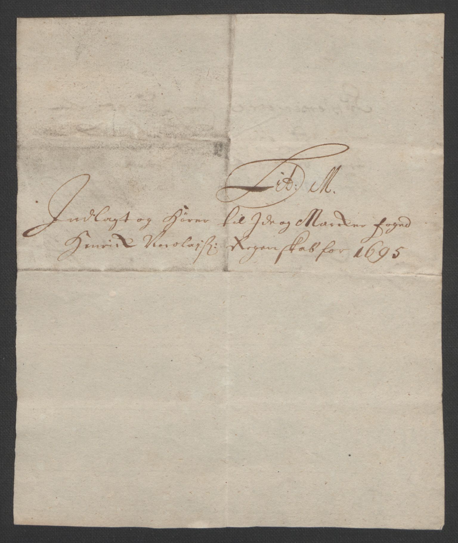 Rentekammeret inntil 1814, Reviderte regnskaper, Fogderegnskap, RA/EA-4092/R01/L0012: Fogderegnskap Idd og Marker, 1694-1695, s. 264