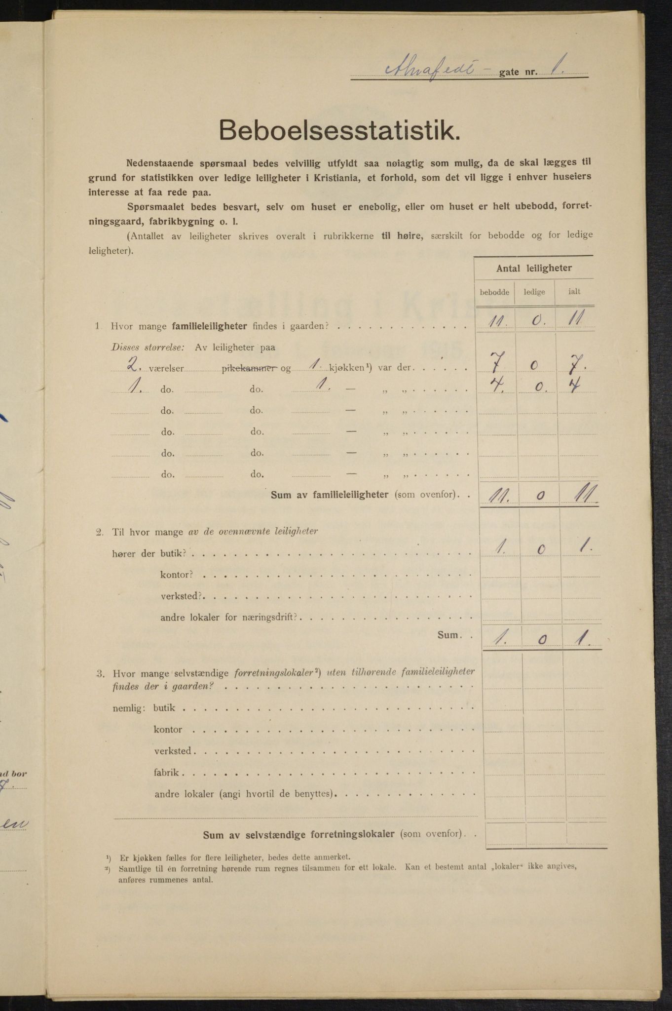 OBA, Kommunal folketelling 1.2.1915 for Kristiania, 1915, s. 969