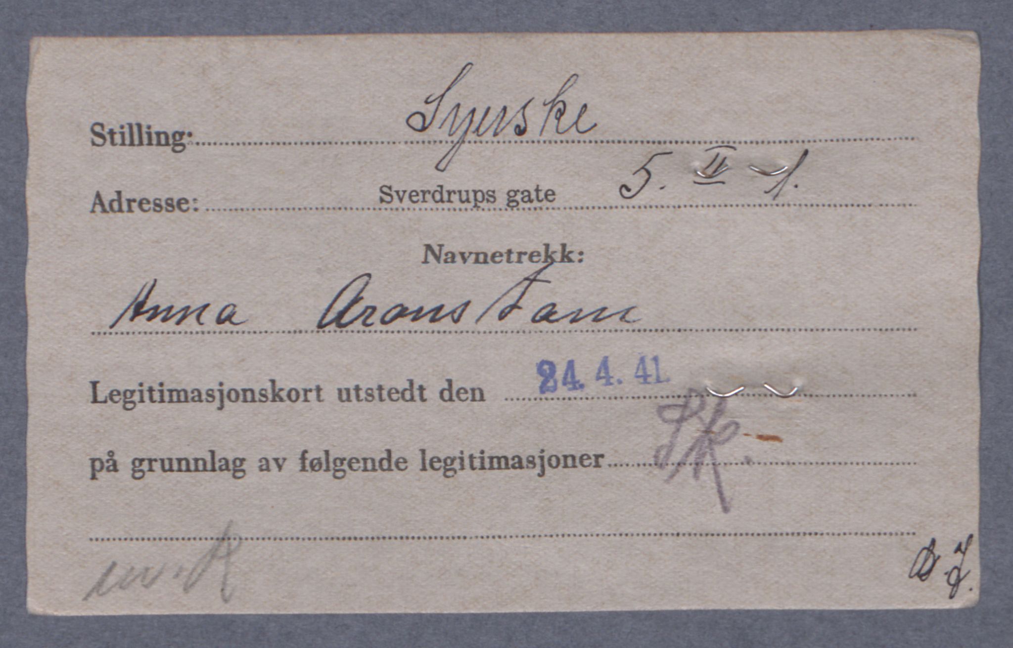 Sosialdepartementet, Våre Falne, RA/S-1708/E/Ee/L0021A: Fotografier av jøder på legitimasjonskort (1941-42), 1941-1942, s. 2