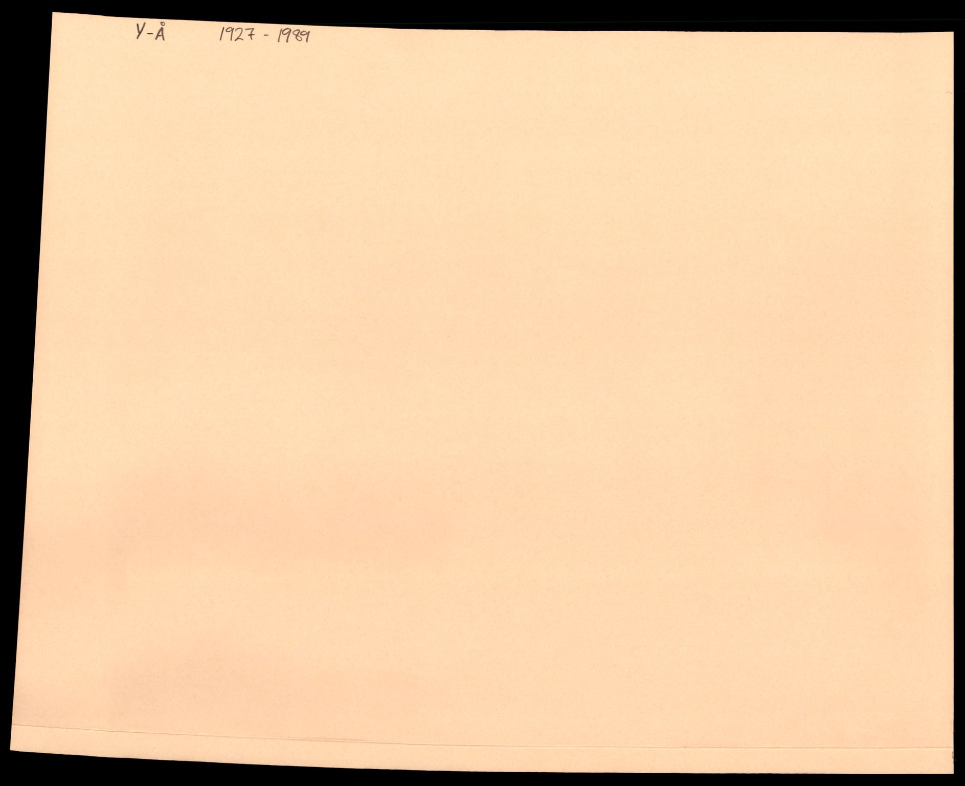 Ålesund sorenskriveri, SAT/A-4383/2/J/Jd/Jde/L0014: Bilag. Enkeltmannsforetak Y - Å, 1927-1989, s. 1