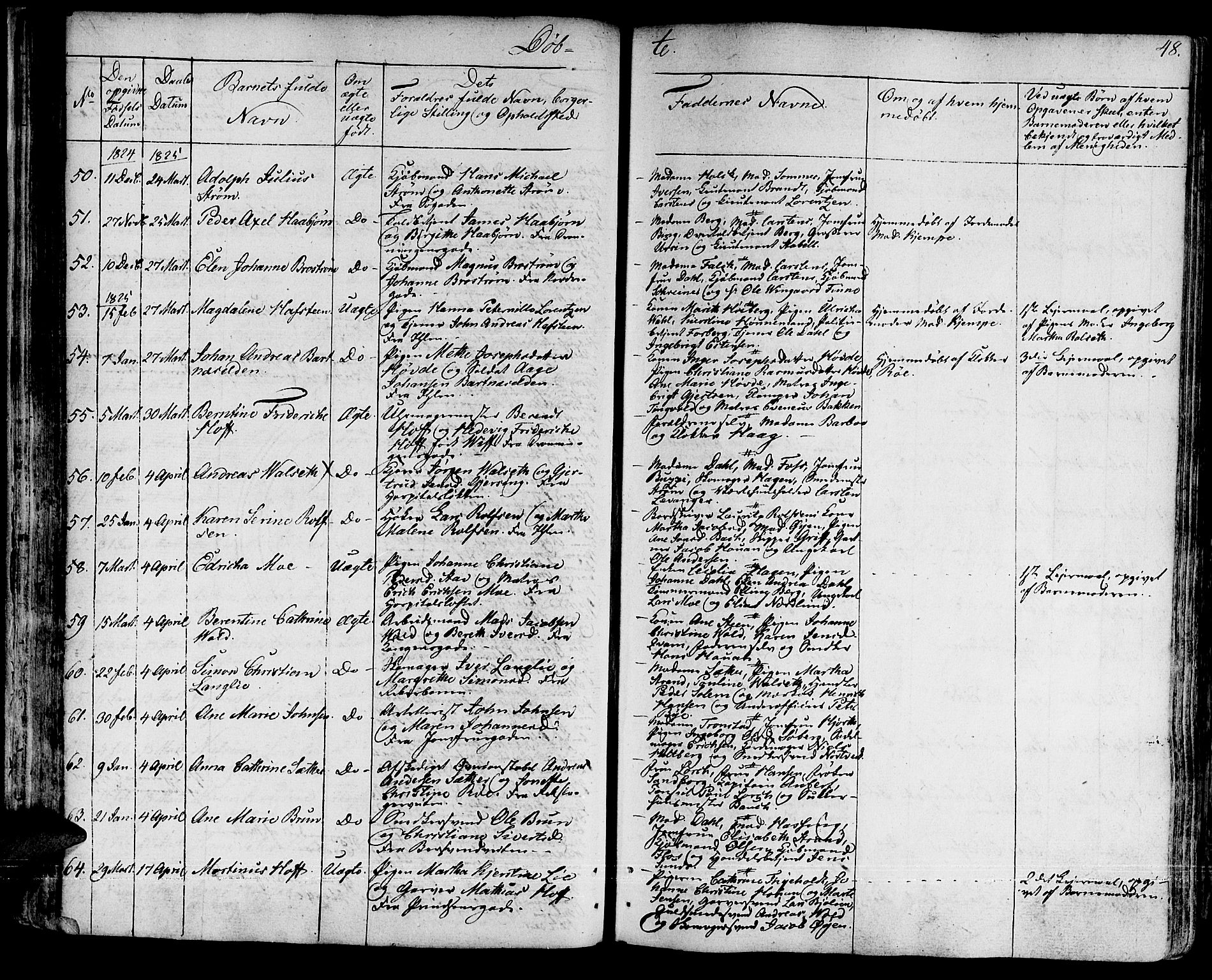 Ministerialprotokoller, klokkerbøker og fødselsregistre - Sør-Trøndelag, SAT/A-1456/601/L0045: Ministerialbok nr. 601A13, 1821-1831, s. 48