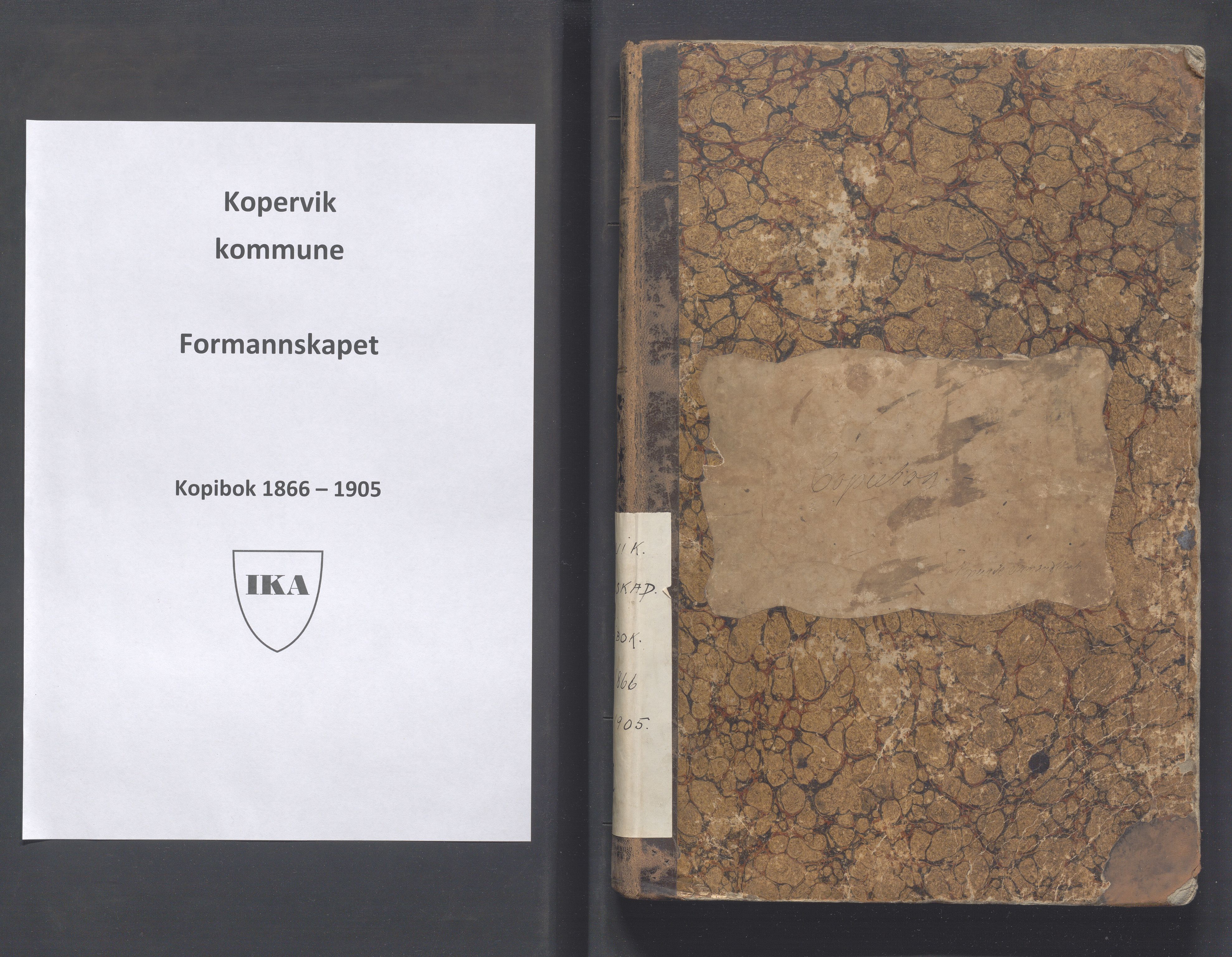 Kopervik Kommune - Formannskapet og Bystyret, IKAR/K-102468/B/L0001: Kopibok, 1866-1905