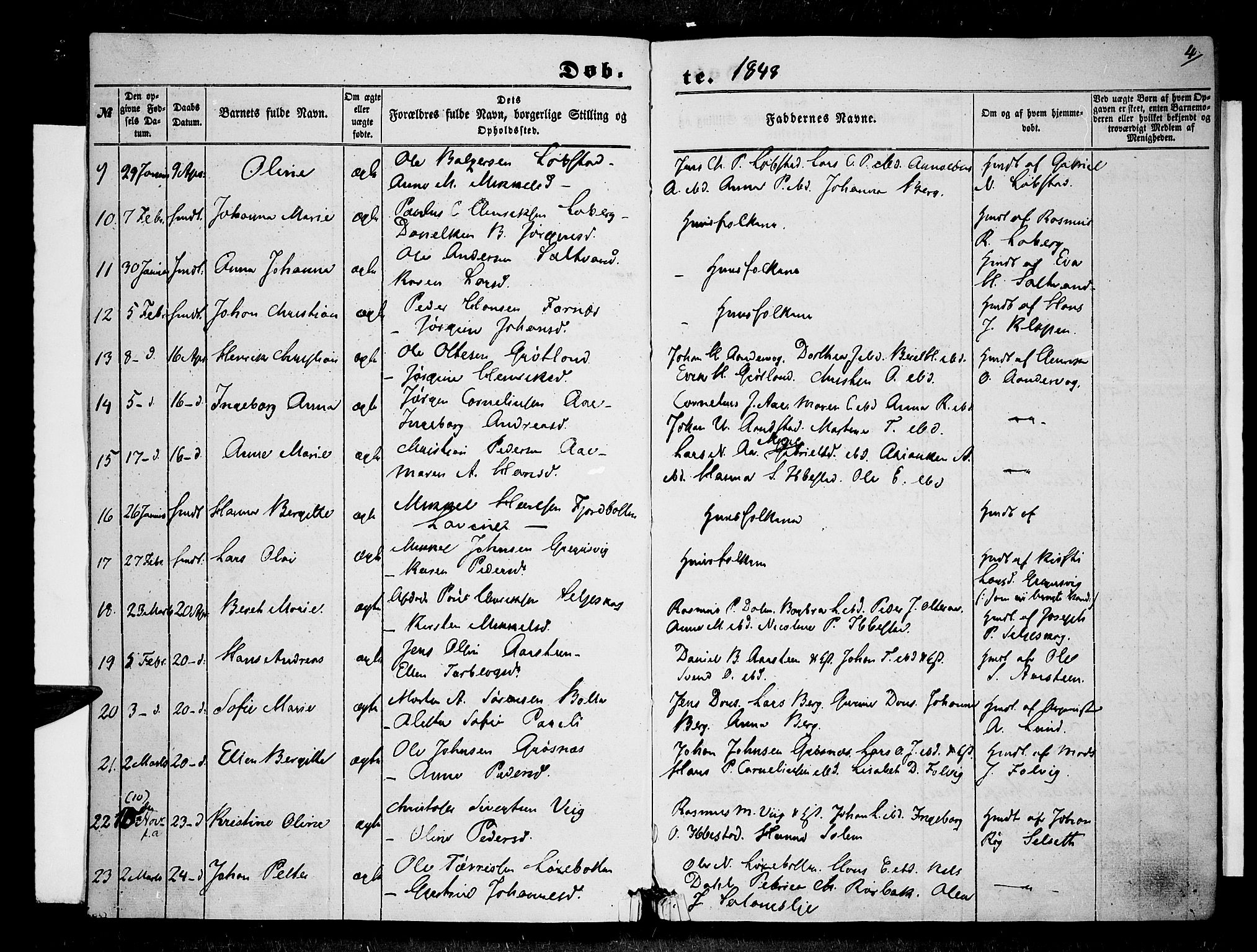 Ibestad sokneprestembete, AV/SATØ-S-0077/H/Ha/Haa/L0007kirke: Ministerialbok nr. 7, 1847-1850, s. 4