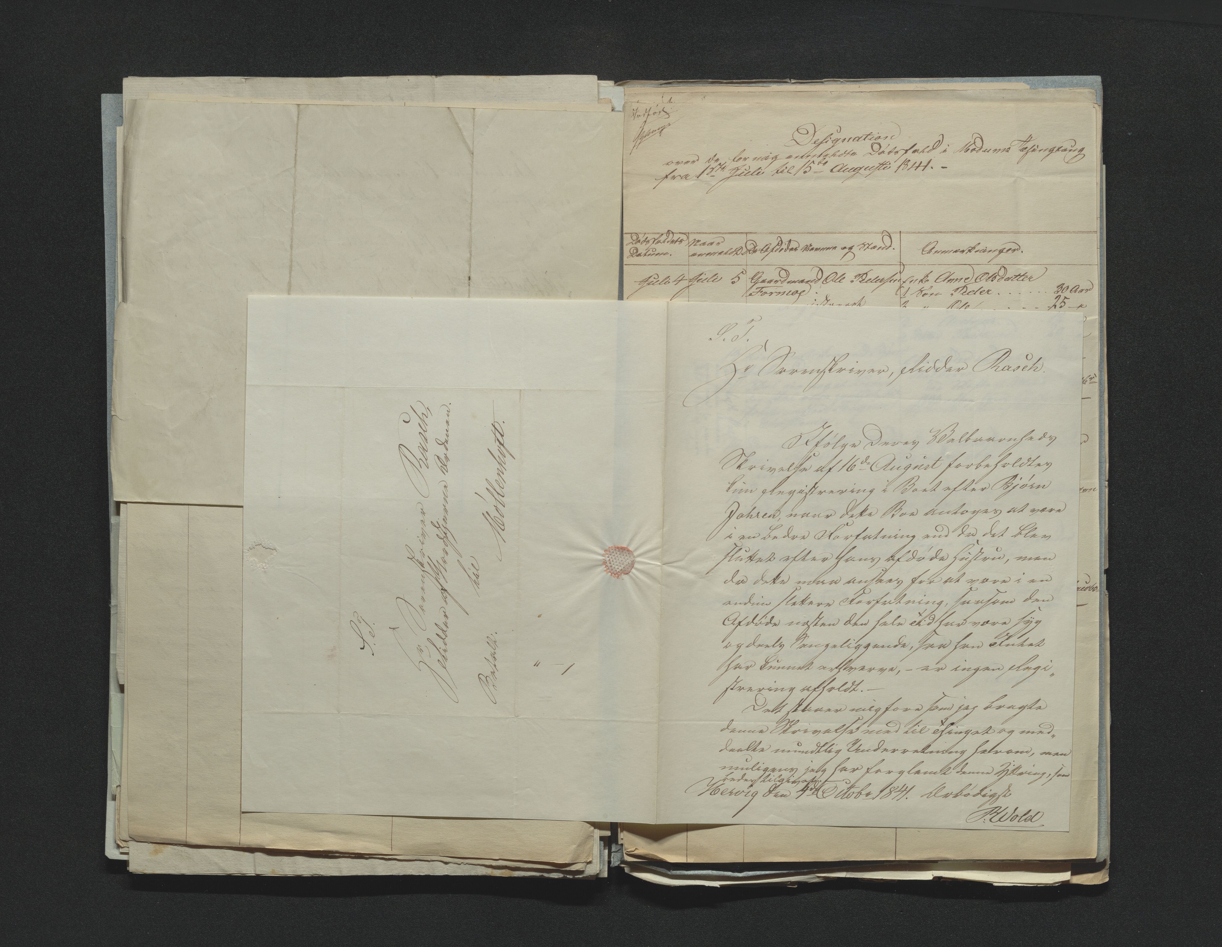 Eiker, Modum og Sigdal sorenskriveri, AV/SAKO-A-123/H/Ha/Hab/L0006: Dødsfallsmeldinger, 1841-1845
