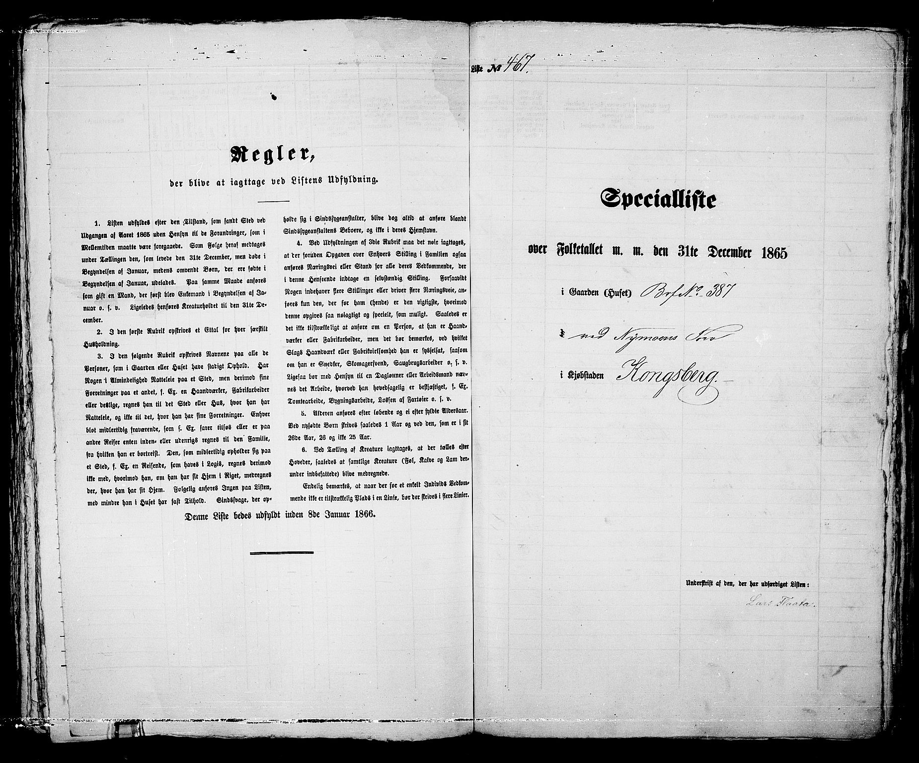 RA, Folketelling 1865 for 0604B Kongsberg prestegjeld, Kongsberg kjøpstad, 1865, s. 943