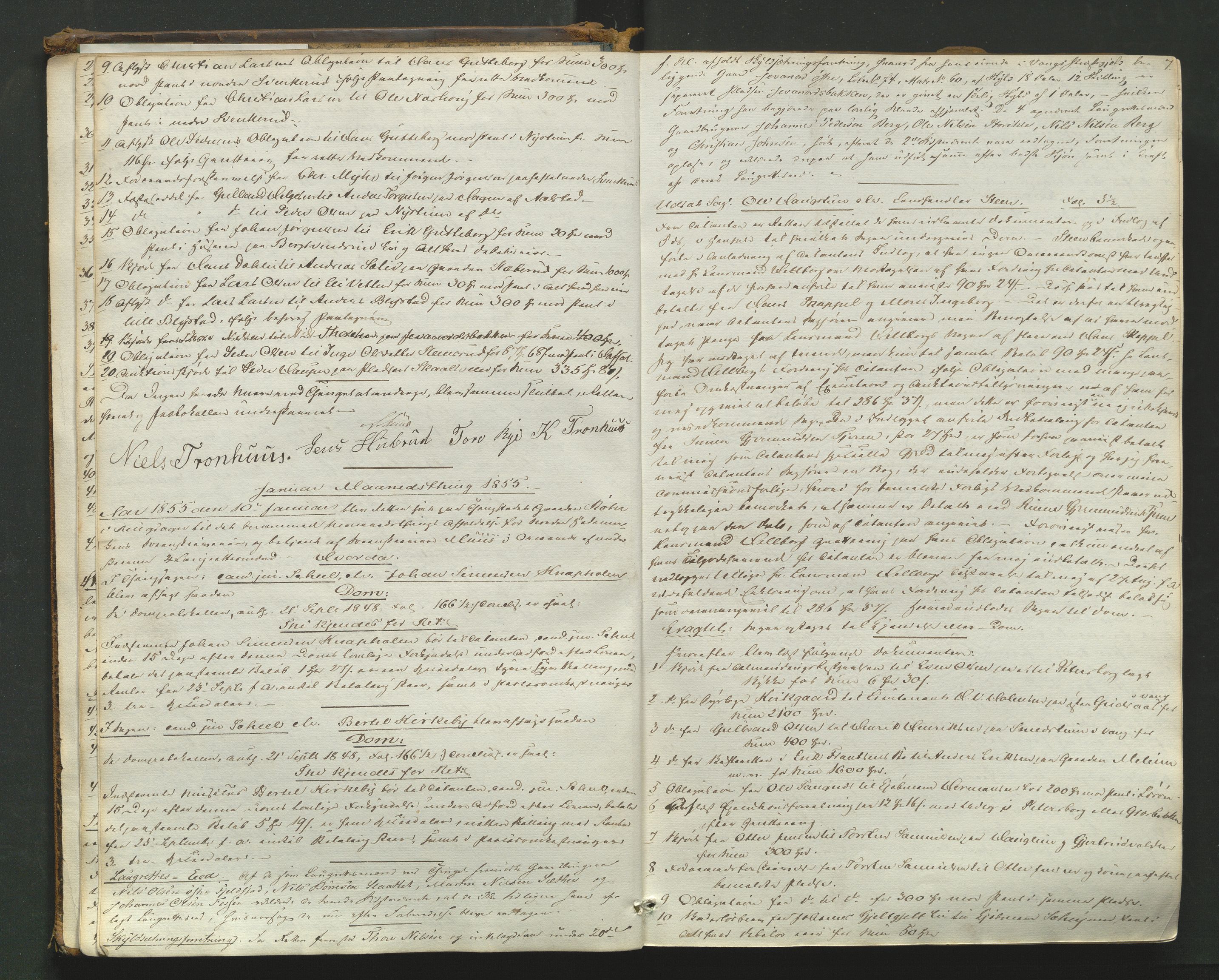 Nord-Hedmark sorenskriveri, AV/SAH-TING-012/G/Gb/L0007: Tingbok, 1854-1862, s. 6b-7a