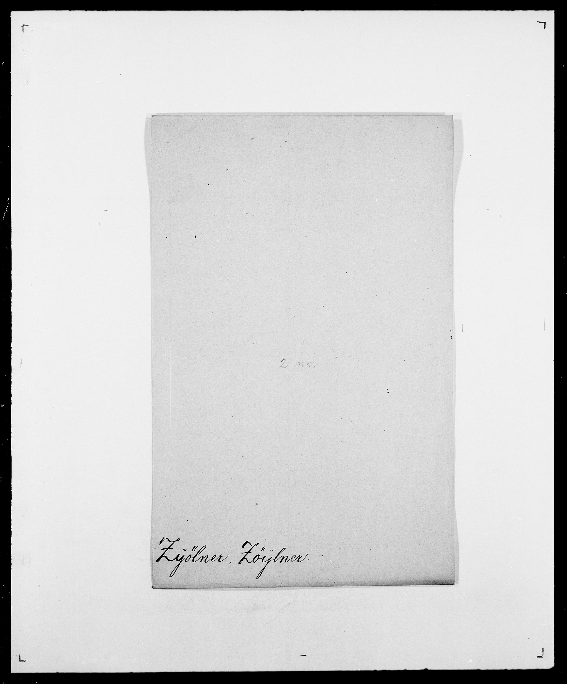 Delgobe, Charles Antoine - samling, AV/SAO-PAO-0038/D/Da/L0043: Wulfsberg - v. Zanten, s. 218