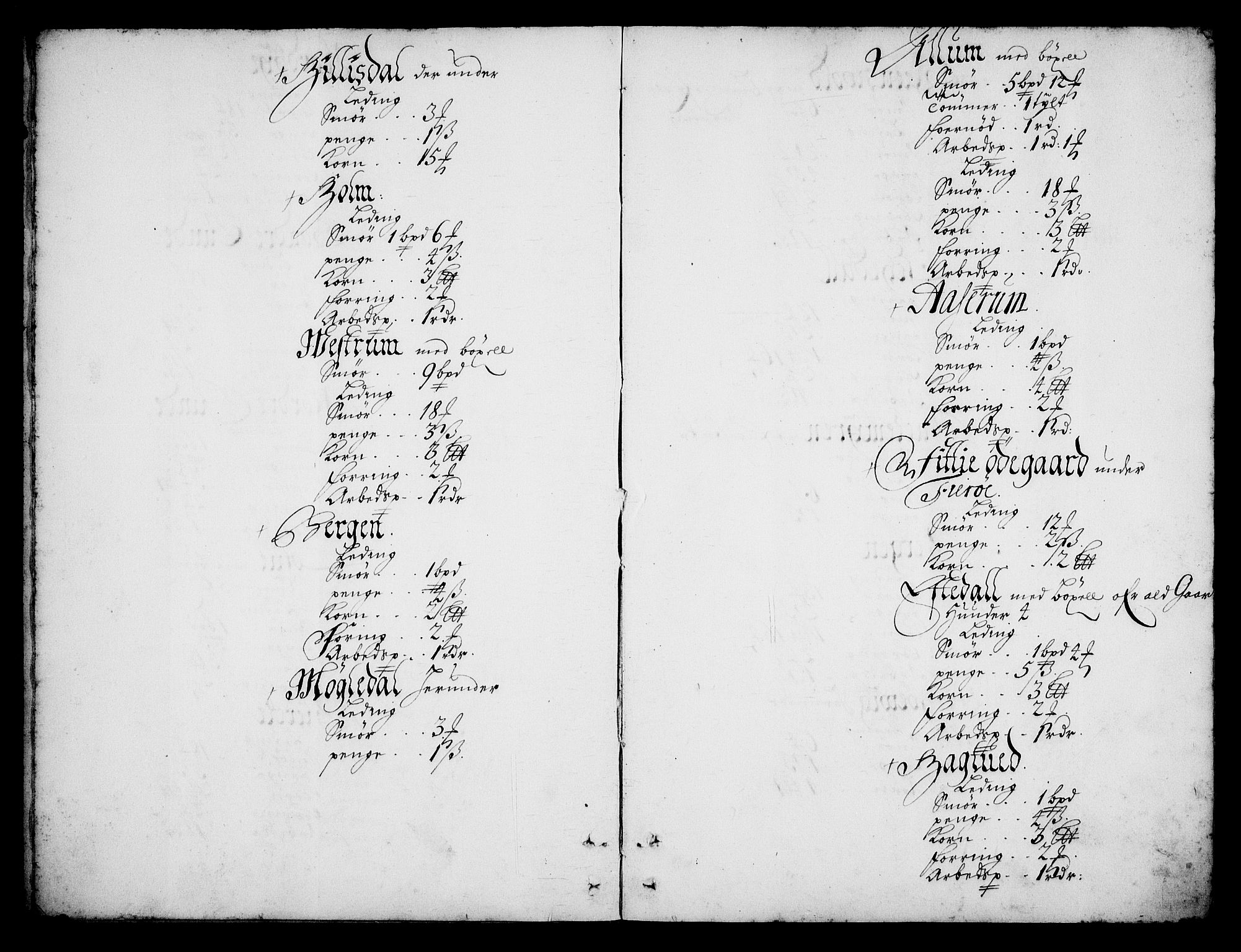 Rentekammeret inntil 1814, Realistisk ordnet avdeling, AV/RA-EA-4070/N/Na/L0003/0007: [XI h]: Tønsbergs amt og Larvik grevskaps jordebøker: / Larvik grevskaps jordebok, 1692