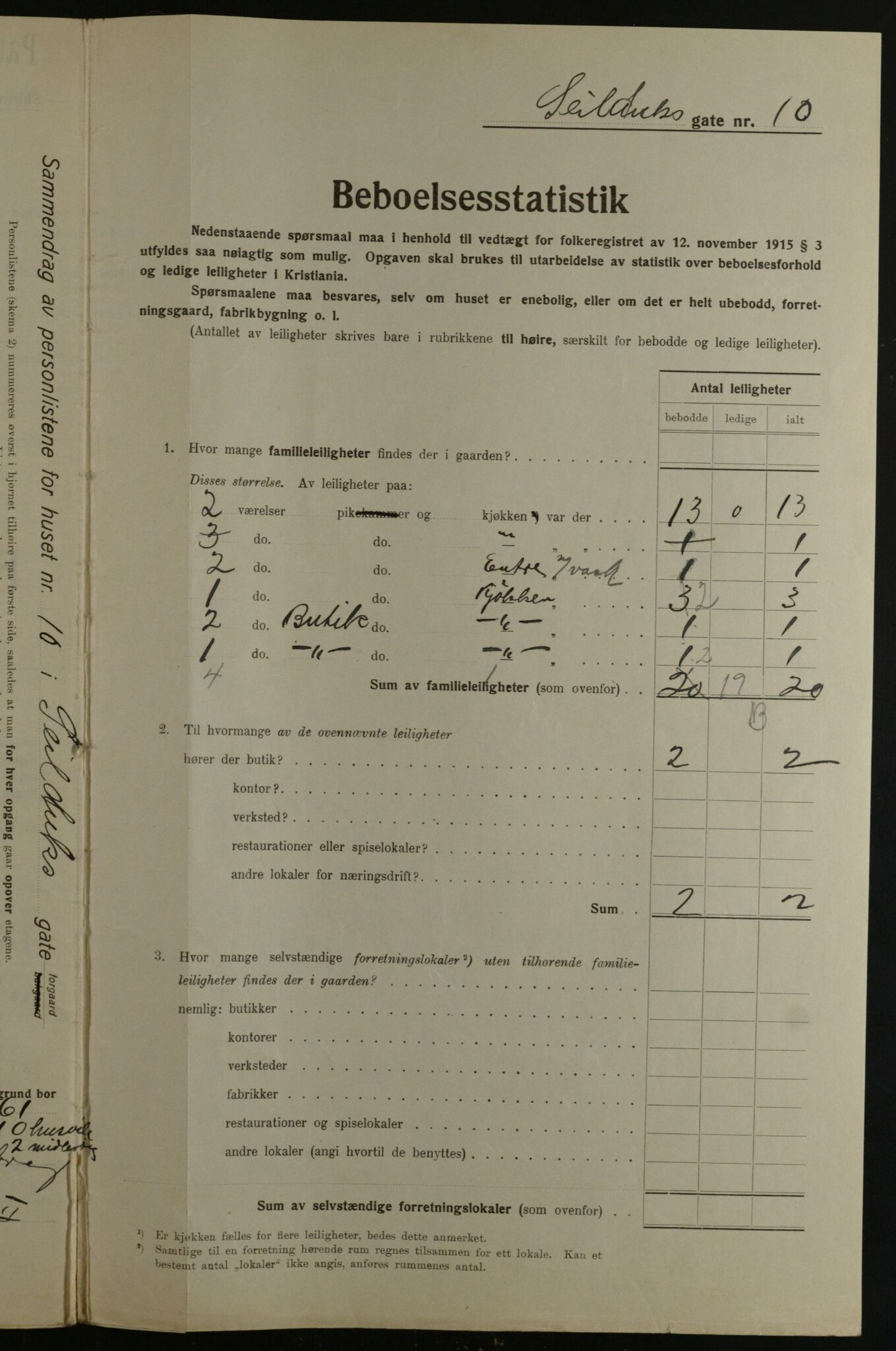 OBA, Kommunal folketelling 1.12.1923 for Kristiania, 1923, s. 104375