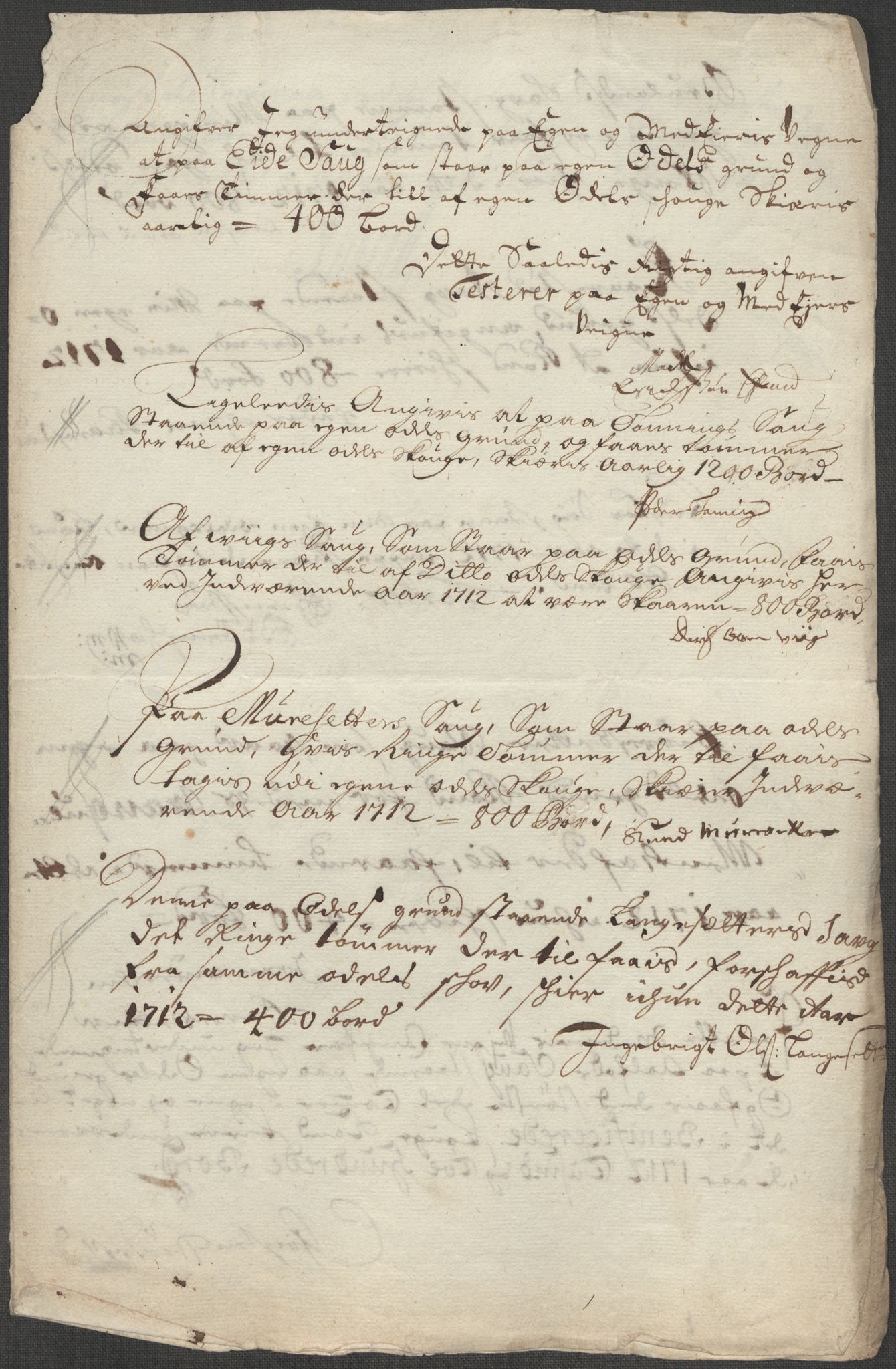 Rentekammeret inntil 1814, Reviderte regnskaper, Fogderegnskap, RA/EA-4092/R53/L3435: Fogderegnskap Sunn- og Nordfjord, 1712, s. 172