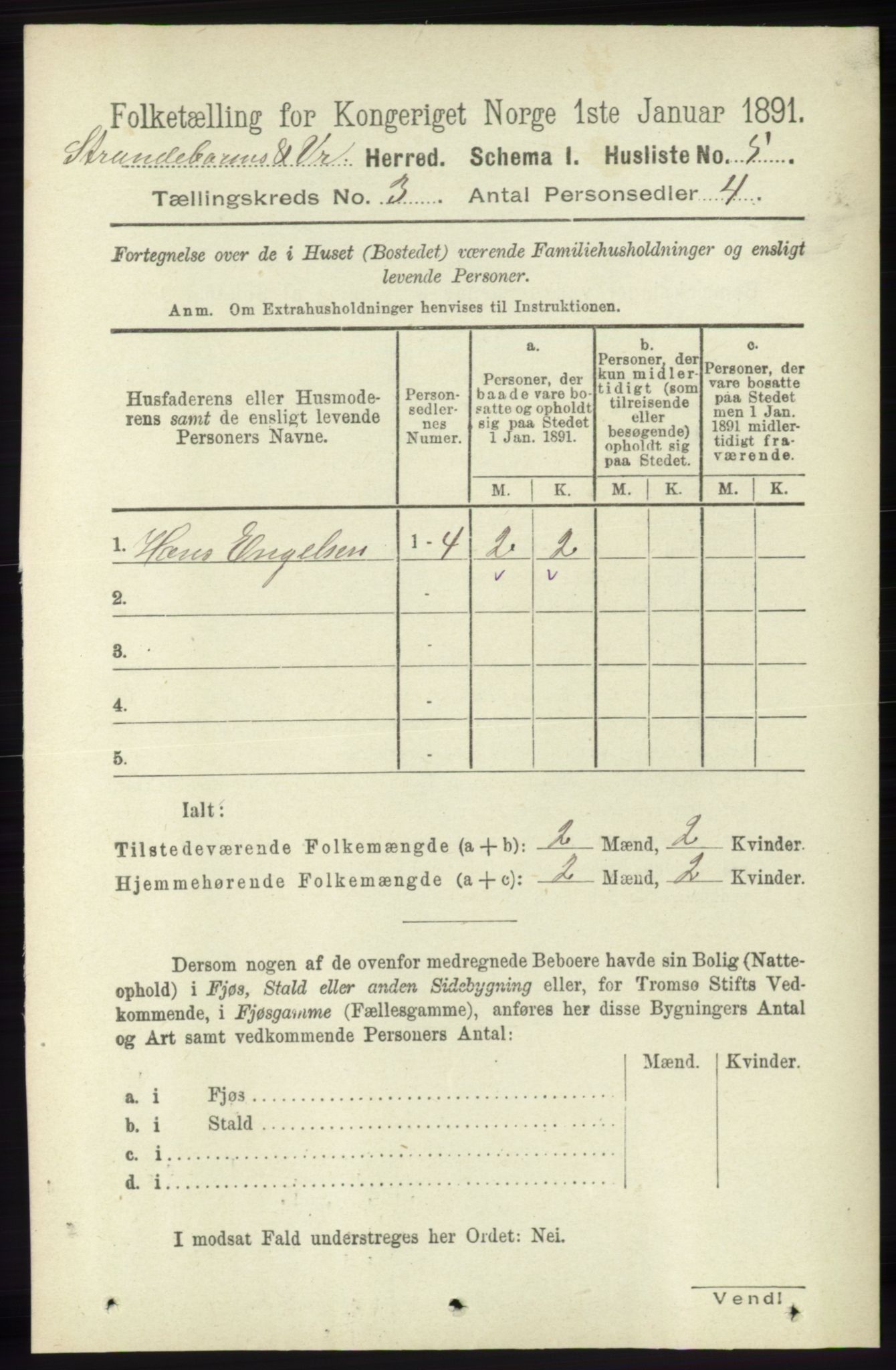 RA, Folketelling 1891 for 1226 Strandebarm og Varaldsøy herred, 1891, s. 1040