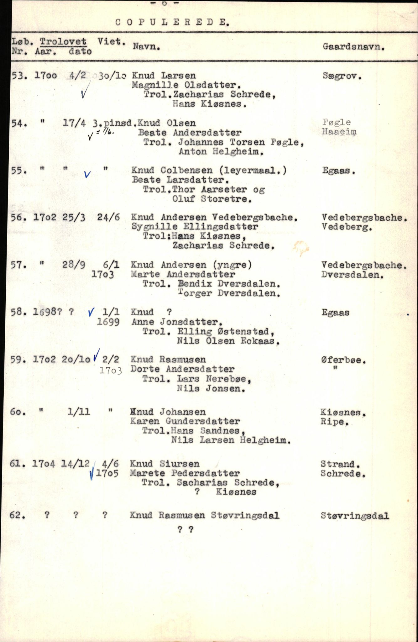 Samling av fulltekstavskrifter, SAB/FULLTEKST/B/14/0005: Jølster sokneprestembete, ministerialbok nr. A 1, 1696-1728, s. 111