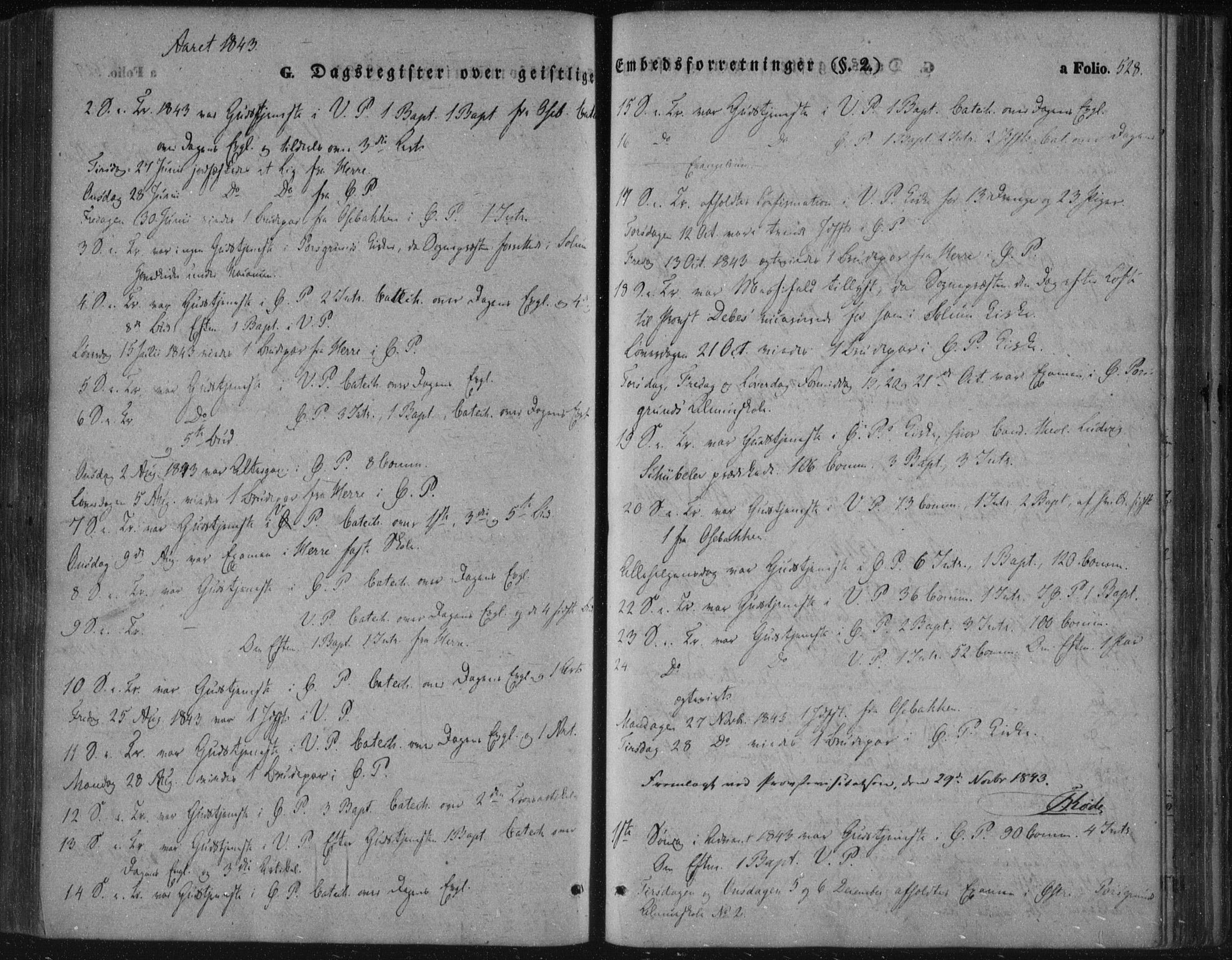 Porsgrunn kirkebøker , SAKO/A-104/F/Fa/L0006: Ministerialbok nr. 6, 1841-1857, s. 527