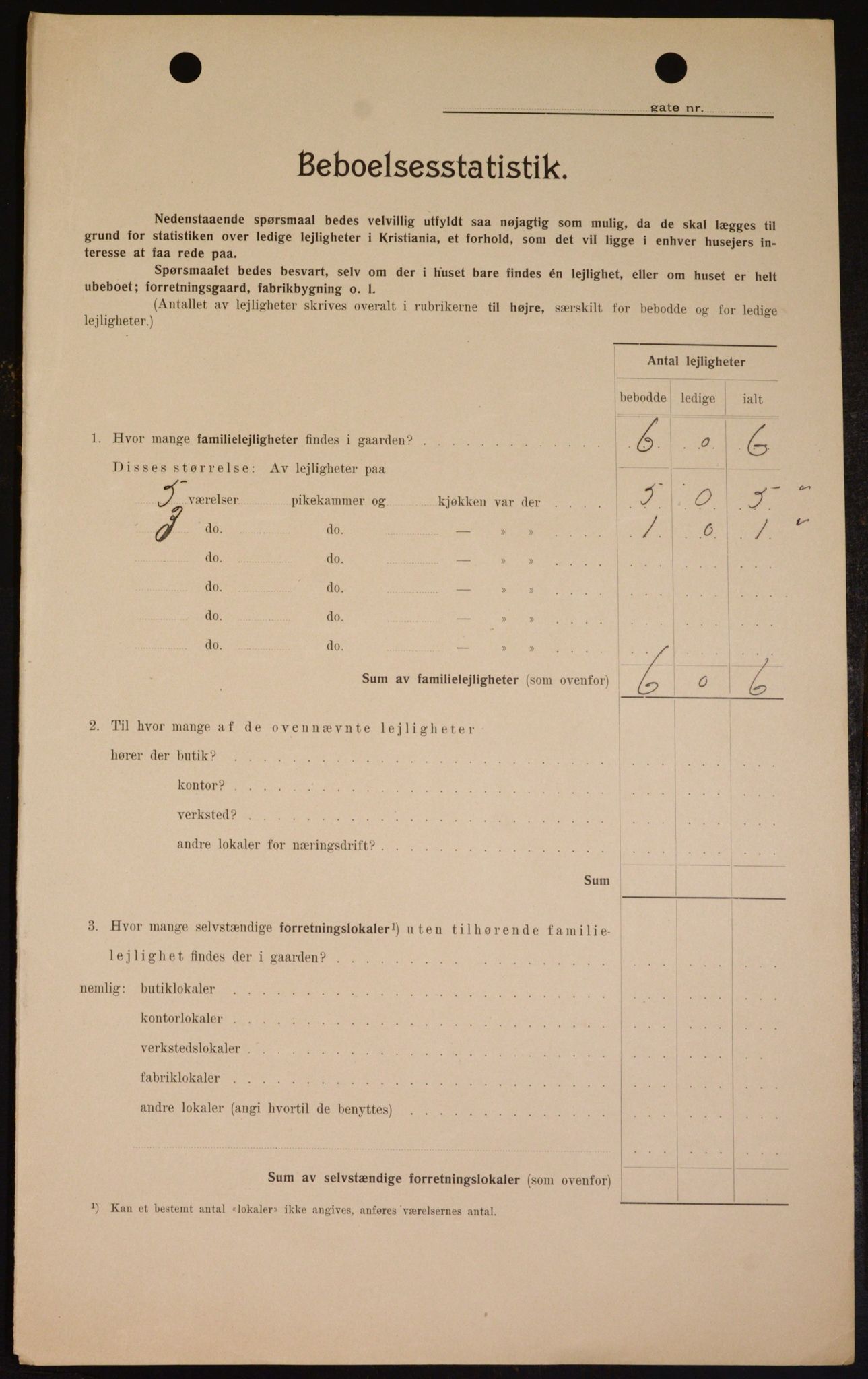 OBA, Kommunal folketelling 1.2.1909 for Kristiania kjøpstad, 1909, s. 31760