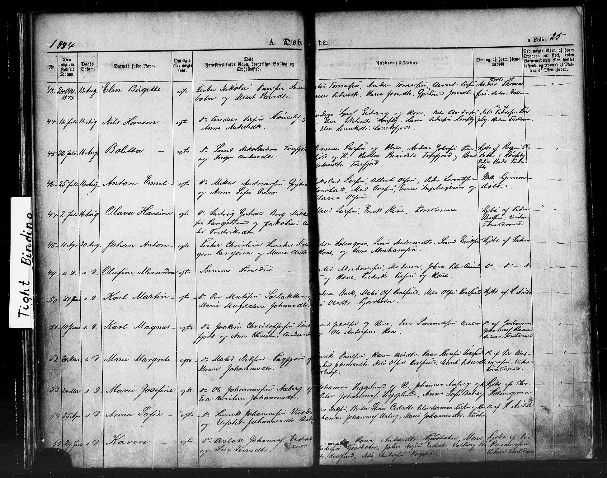 Hammerfest sokneprestkontor, AV/SATØ-S-1347/H/Ha/L0007.kirke: Ministerialbok nr. 7, 1869-1884, s. 25