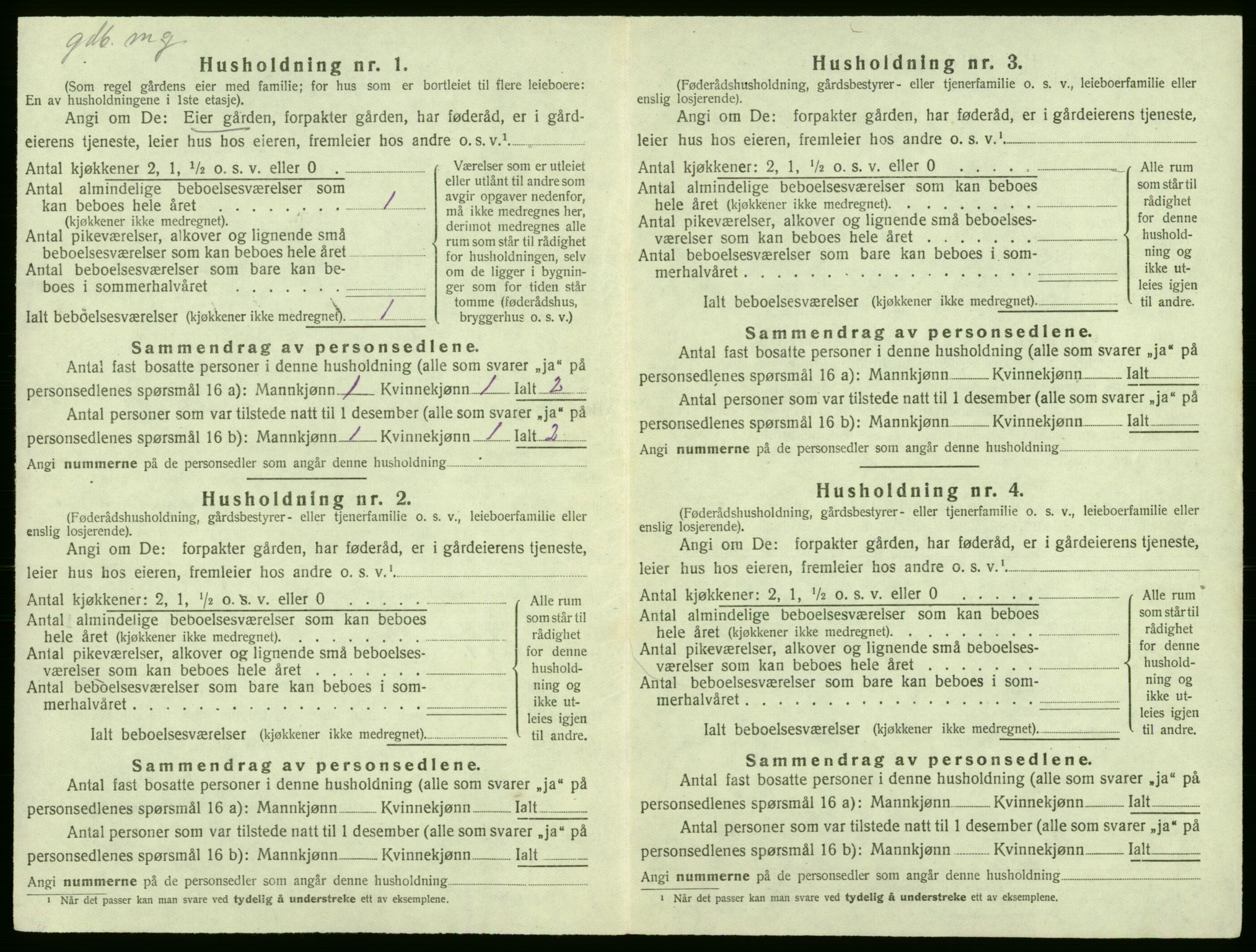 SAB, Folketelling 1920 for 1229 Røldal herred, 1920, s. 322