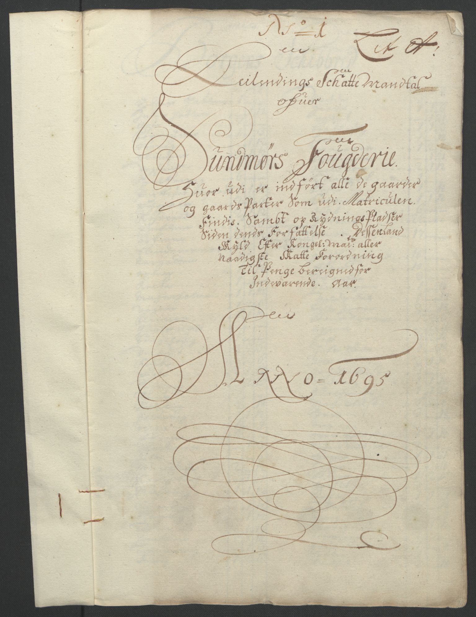 Rentekammeret inntil 1814, Reviderte regnskaper, Fogderegnskap, RA/EA-4092/R54/L3555: Fogderegnskap Sunnmøre, 1694-1695, s. 191