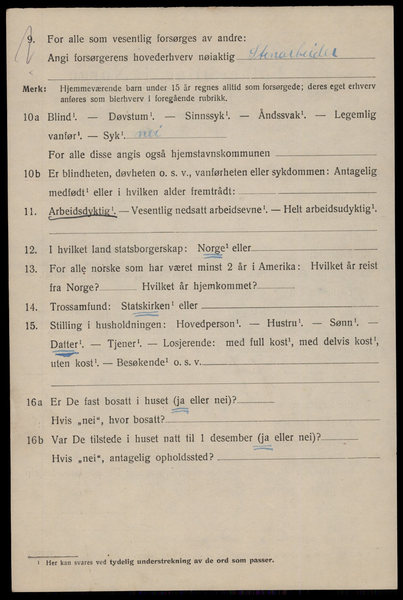 SAST, Folketelling 1920 for 1103 Stavanger kjøpstad, 1920, s. 101031