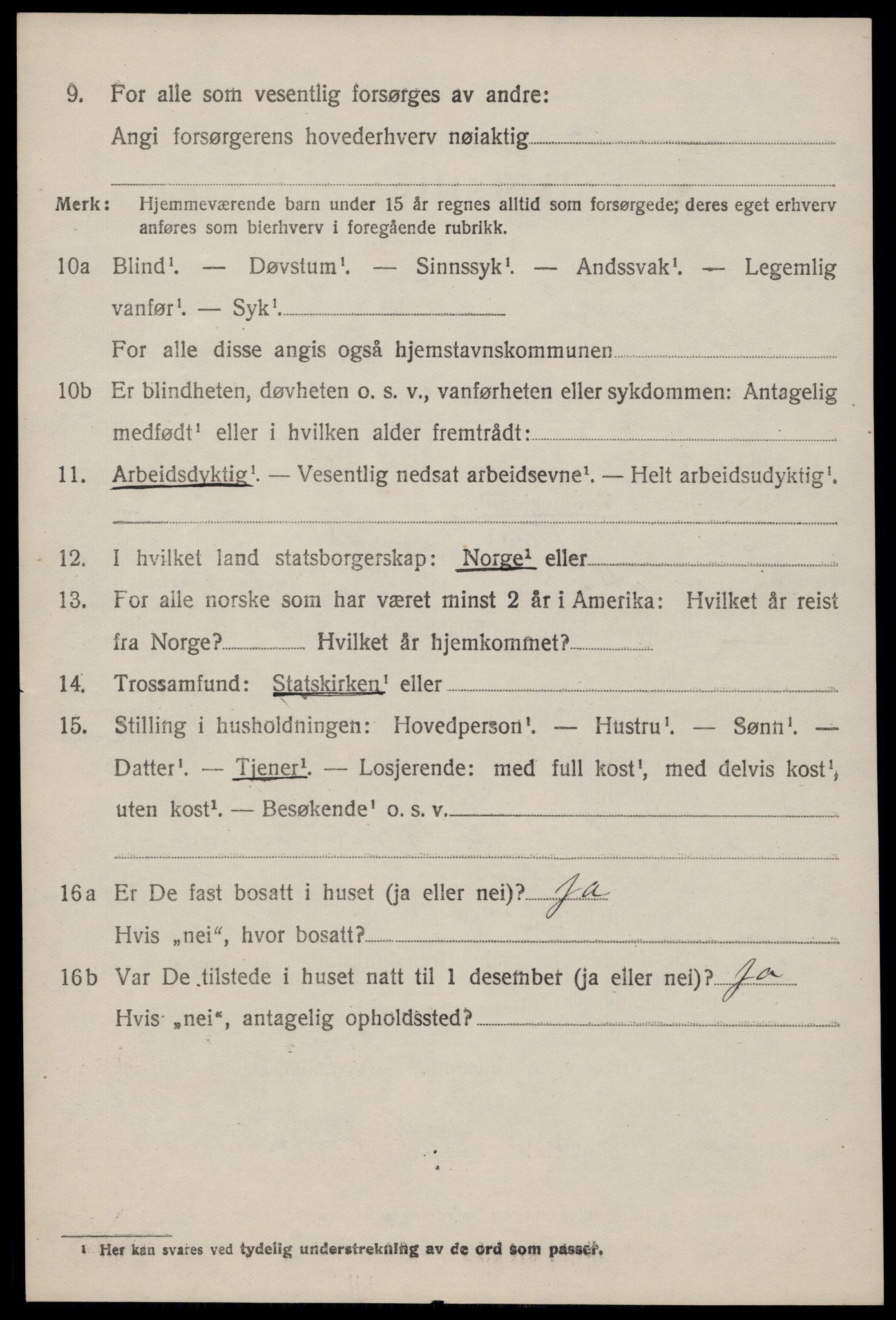 SAKO, Folketelling 1920 for 0832 Mo herred, 1920, s. 2599