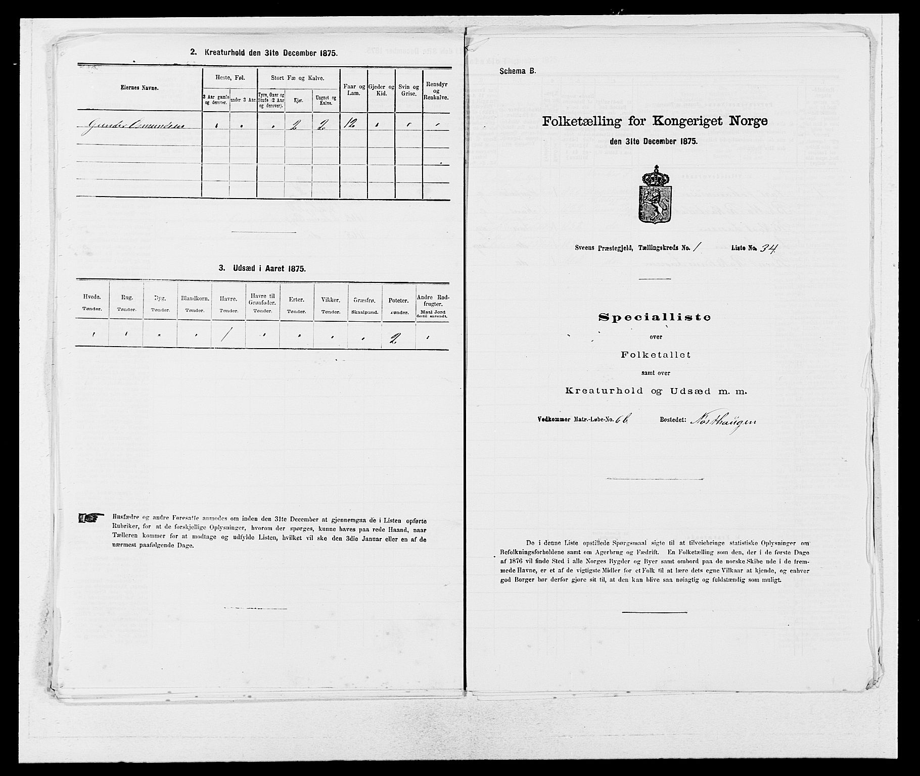 SAB, Folketelling 1875 for 1216P Sveio prestegjeld, 1875, s. 116