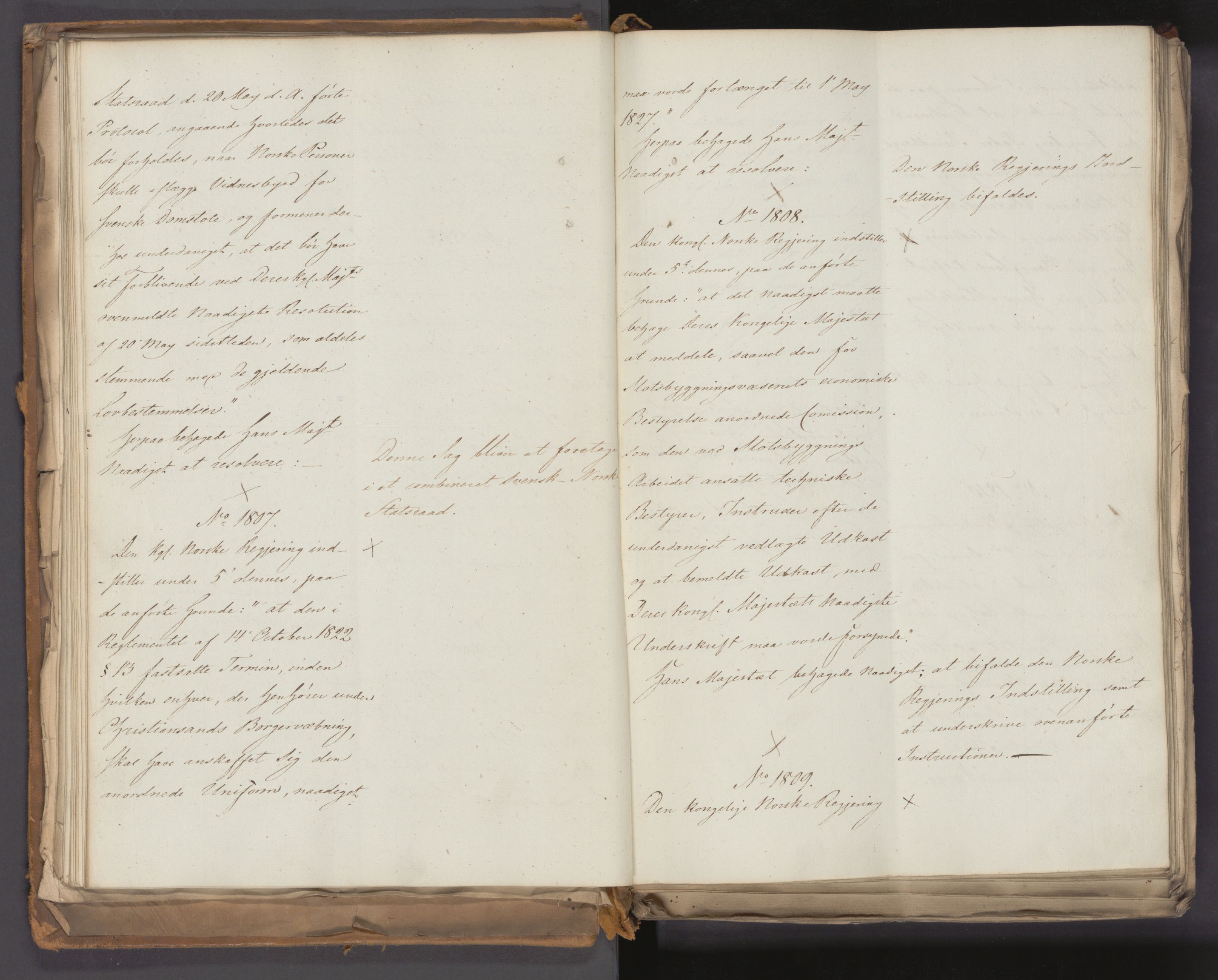 Statsrådssekretariatet, AV/RA-S-1001/A/Ab/L0019: Kgl. res. nr. 1753-2274, 2. halvår, 1824