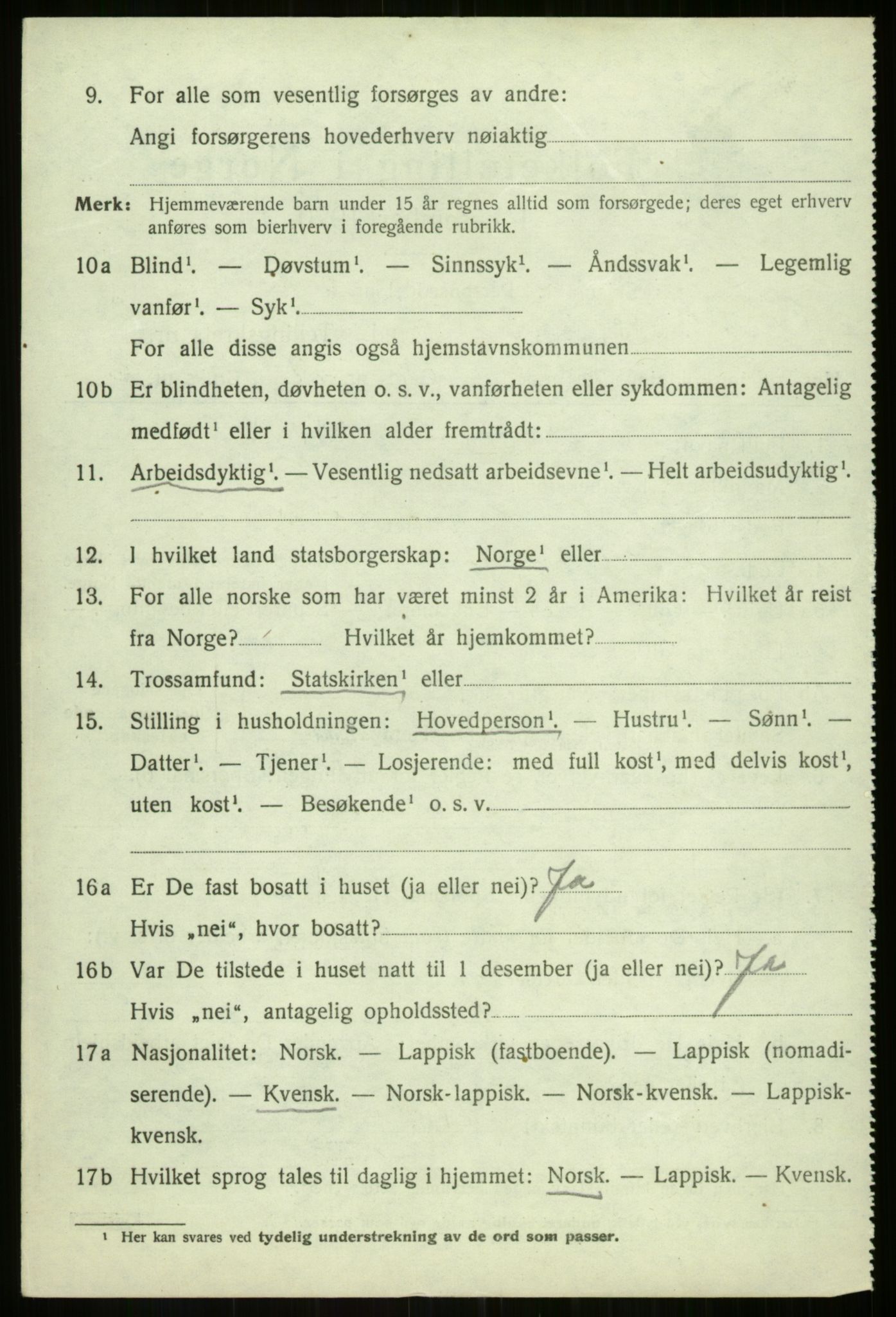 SATØ, Folketelling 1920 for 1933 Balsfjord herred, 1920, s. 3531