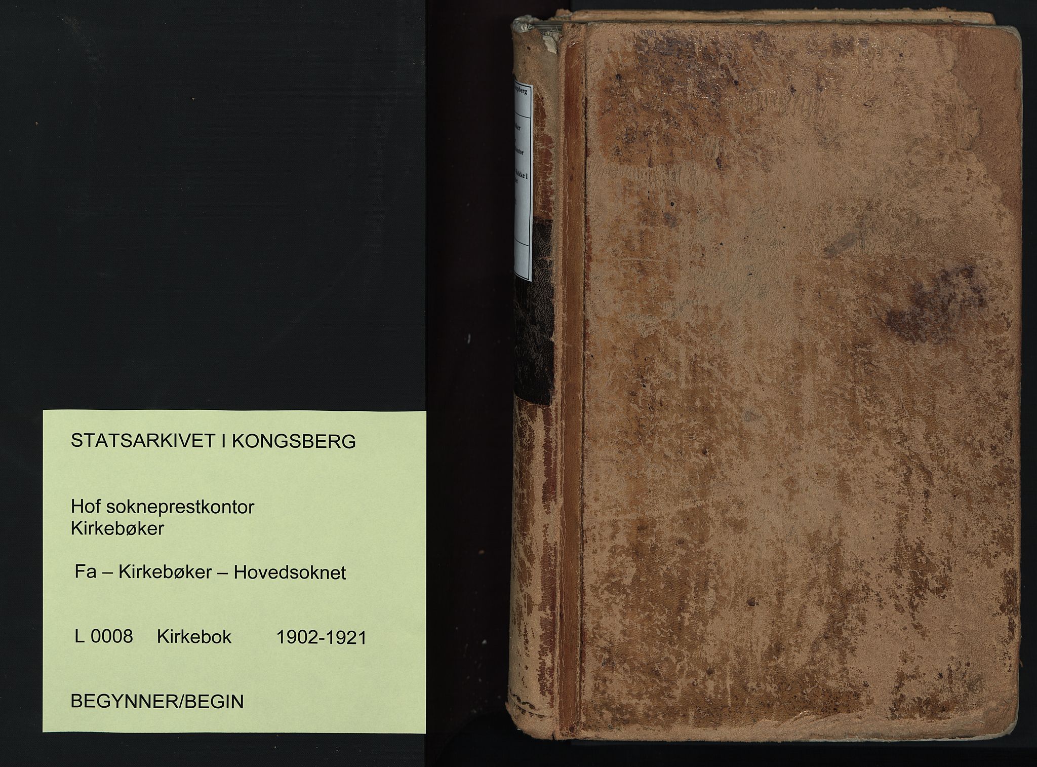 Hof kirkebøker, SAKO/A-64/F/Fa/L0008: Ministerialbok nr. I 8, 1902-1921