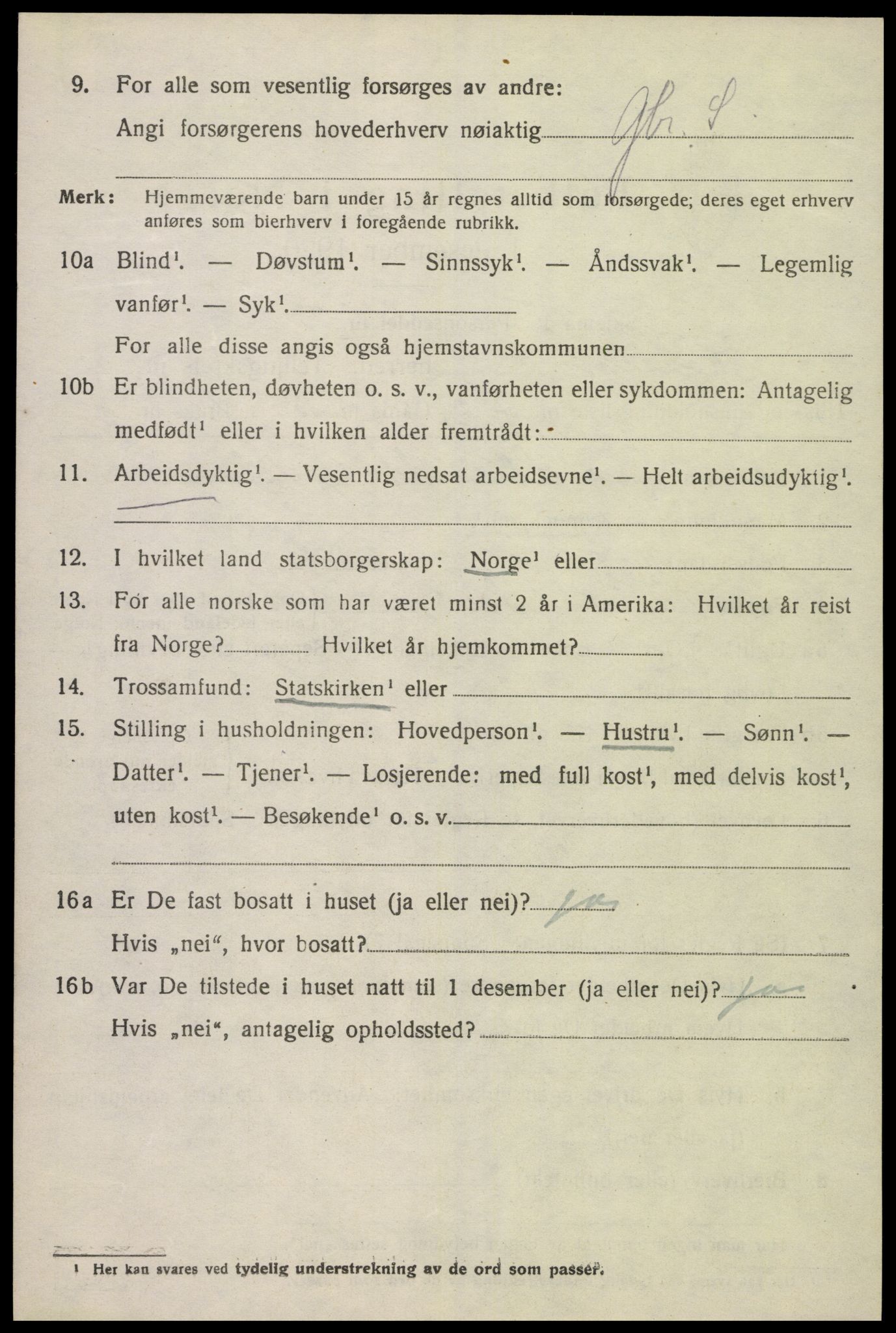 SAK, Folketelling 1920 for 1027 Konsmo herred, 1920, s. 1183