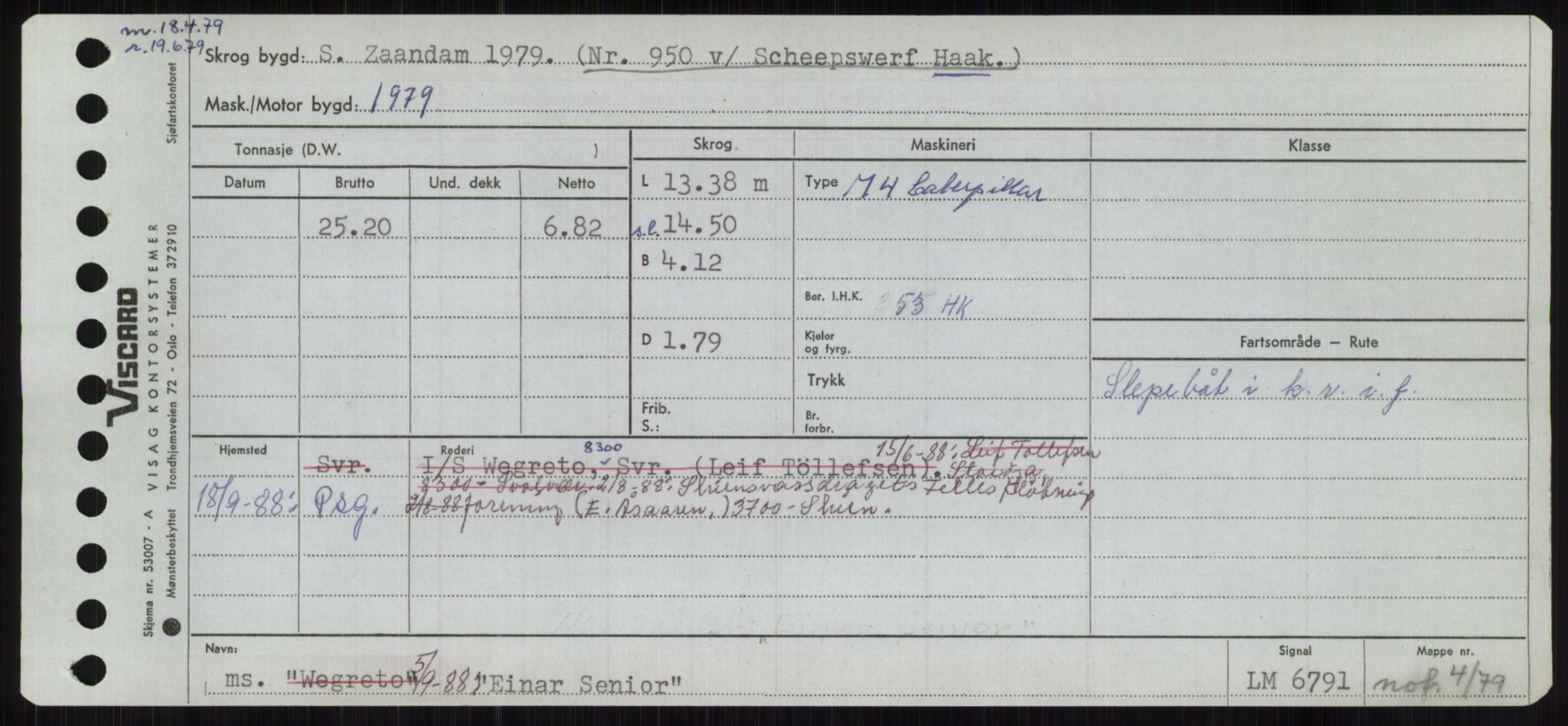 Sjøfartsdirektoratet med forløpere, Skipsmålingen, RA/S-1627/H/Ha/L0002/0001: Fartøy, Eik-Hill / Fartøy, Eik-F, s. 21