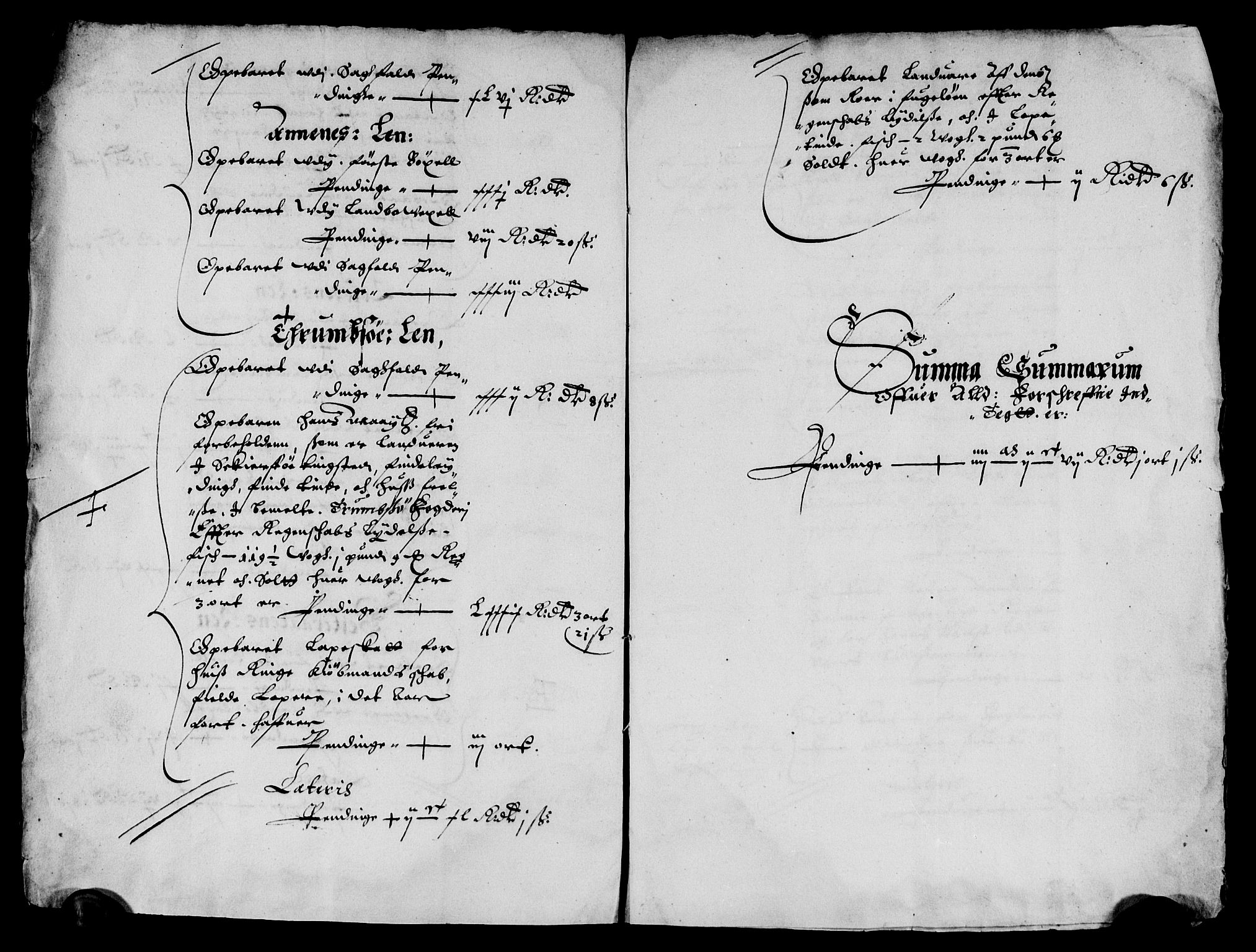 Rentekammeret inntil 1814, Reviderte regnskaper, Lensregnskaper, AV/RA-EA-5023/R/Rb/Rbz/L0027: Nordlandenes len, 1635-1639