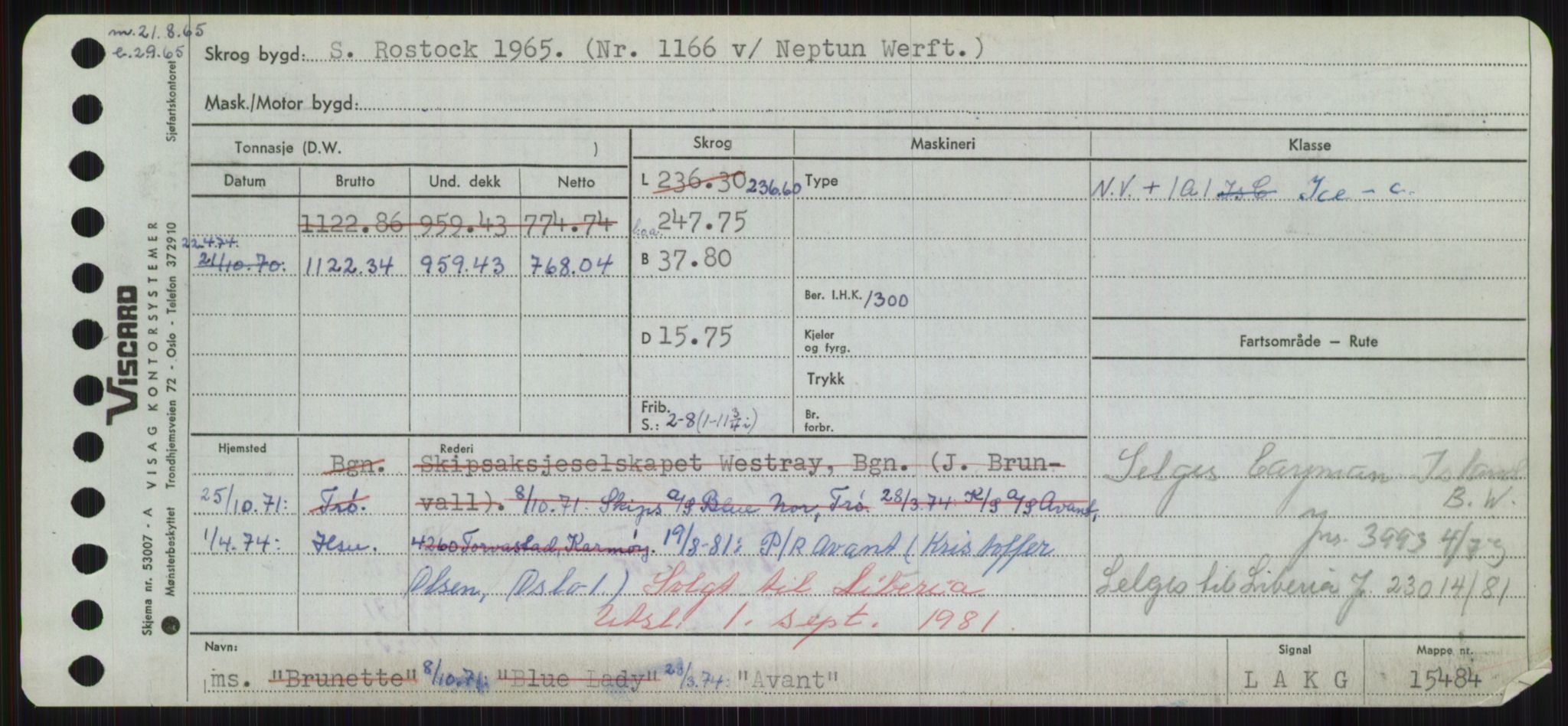 Sjøfartsdirektoratet med forløpere, Skipsmålingen, RA/S-1627/H/Hd/L0002: Fartøy, Apa-Axe, s. 527