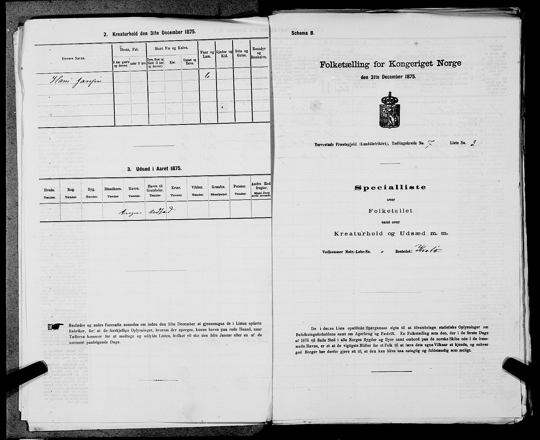 SAST, Folketelling 1875 for 1152L Torvastad prestegjeld, Torvastad sokn, Skåre sokn og Utsira sokn, 1875, s. 901