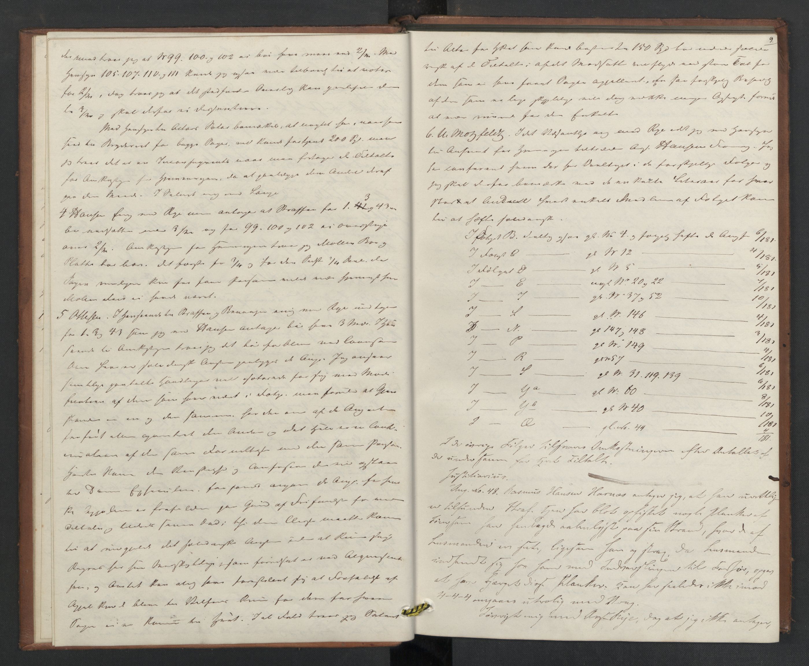 Høyesterett, AV/RA-S-1002/E/Eb/Eba/L0036/0002: Voteringsprotokoller / Voteringsprotokoll, 1843, s. 8b-9a