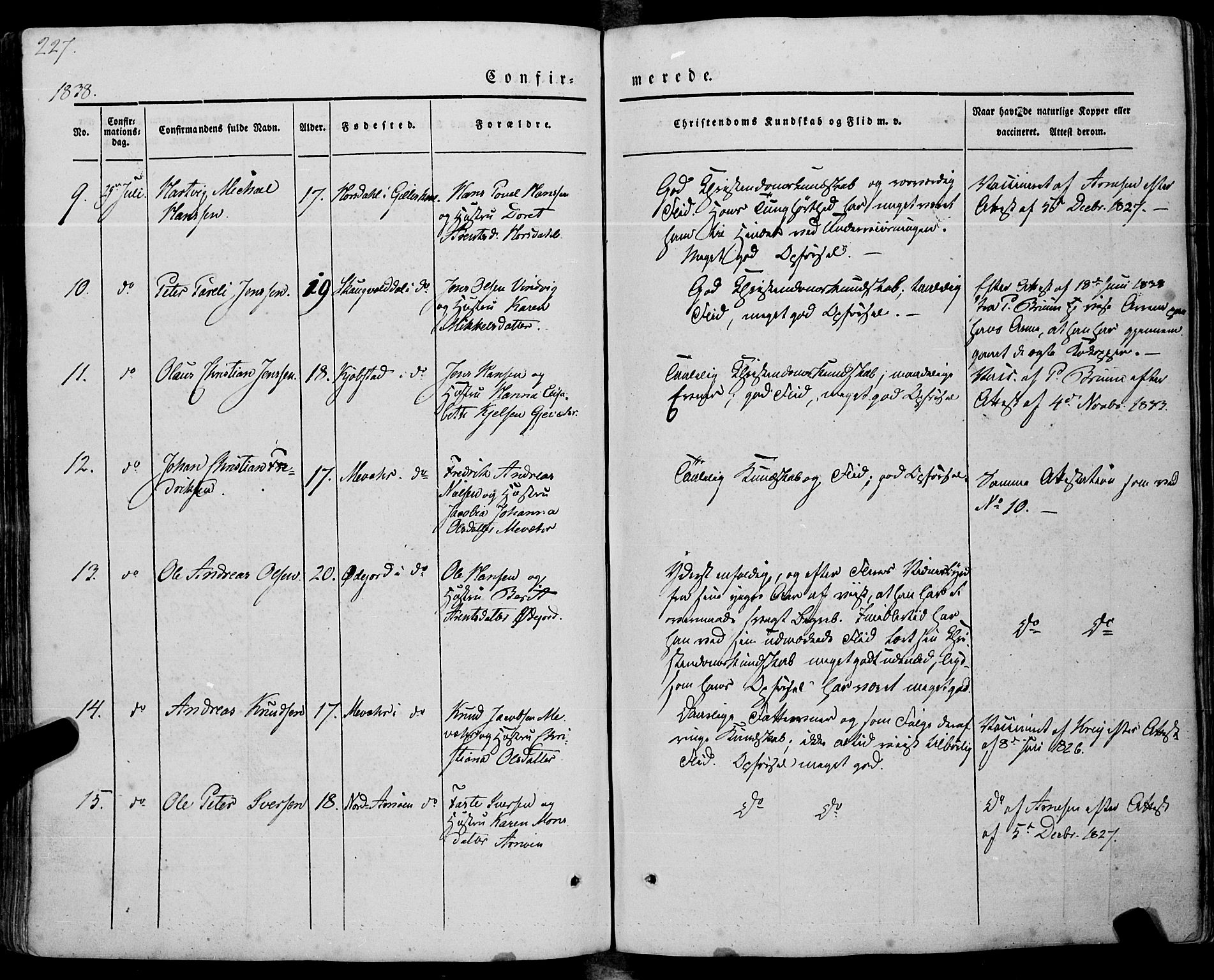 Ministerialprotokoller, klokkerbøker og fødselsregistre - Nordland, AV/SAT-A-1459/805/L0097: Ministerialbok nr. 805A04, 1837-1861, s. 227