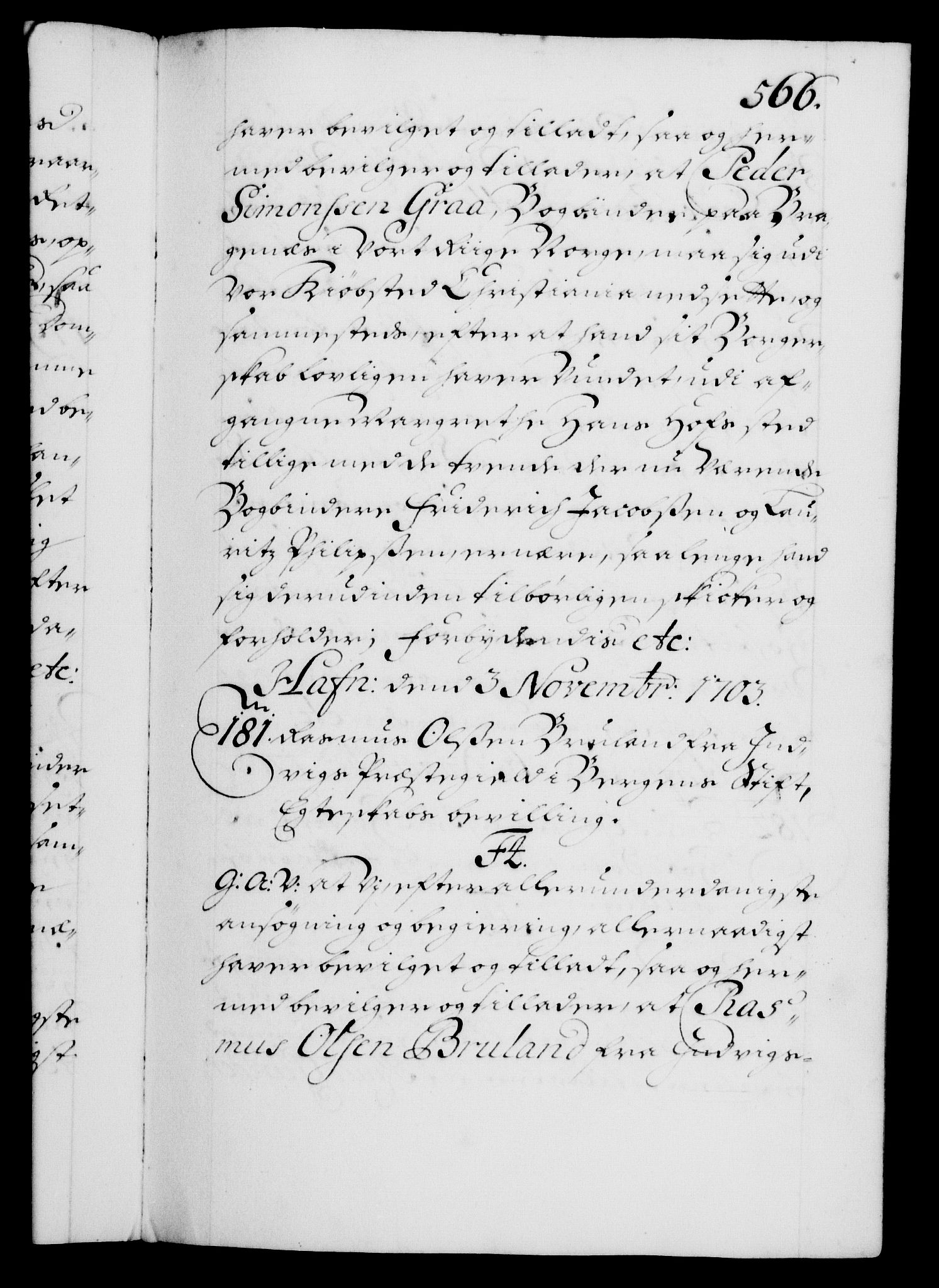 Danske Kanselli 1572-1799, RA/EA-3023/F/Fc/Fca/Fcaa/L0018: Norske registre, 1699-1703, s. 566a