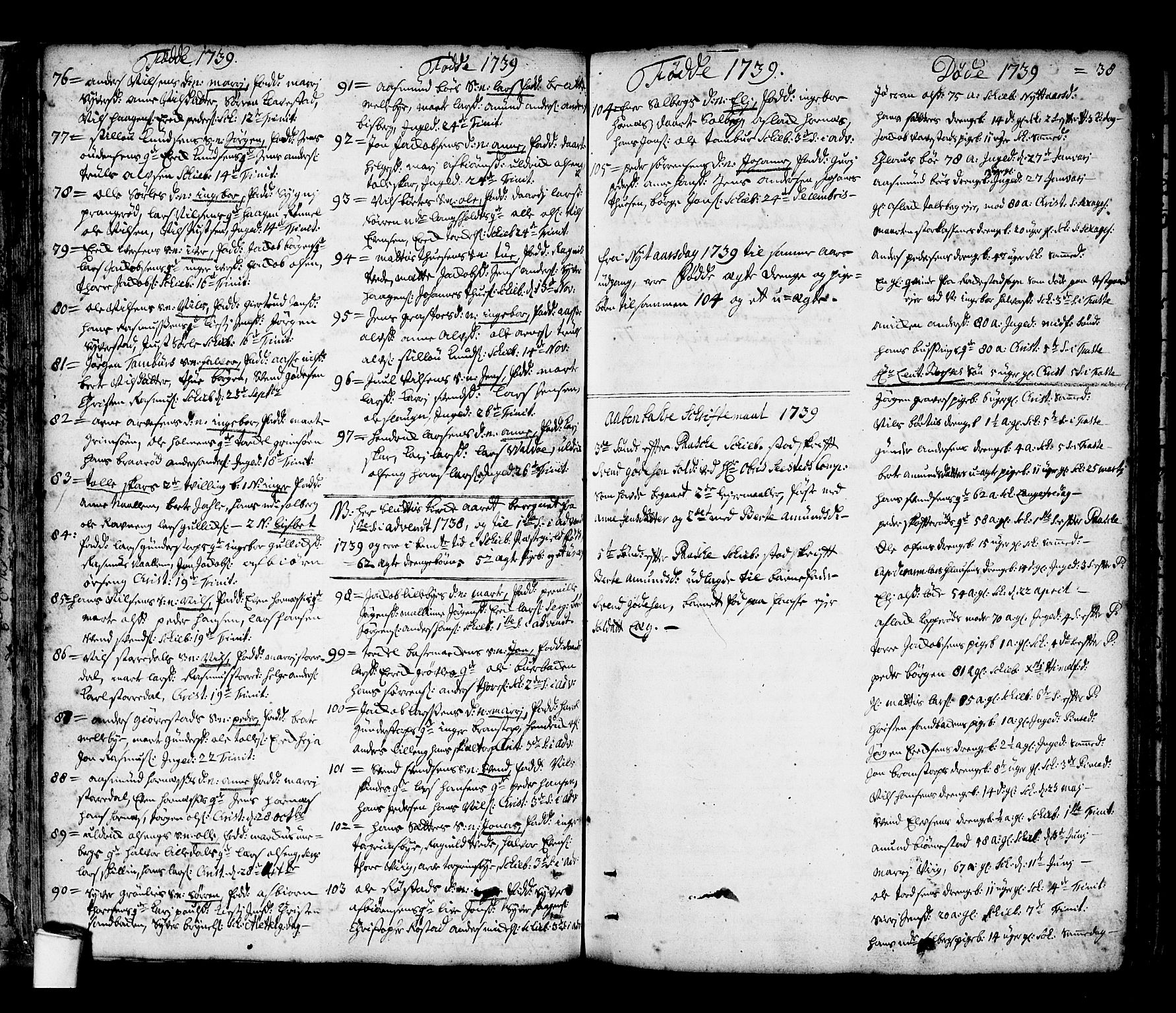 Skjeberg prestekontor Kirkebøker, SAO/A-10923/F/Fa/L0002: Ministerialbok nr. I 2, 1726-1791, s. 38