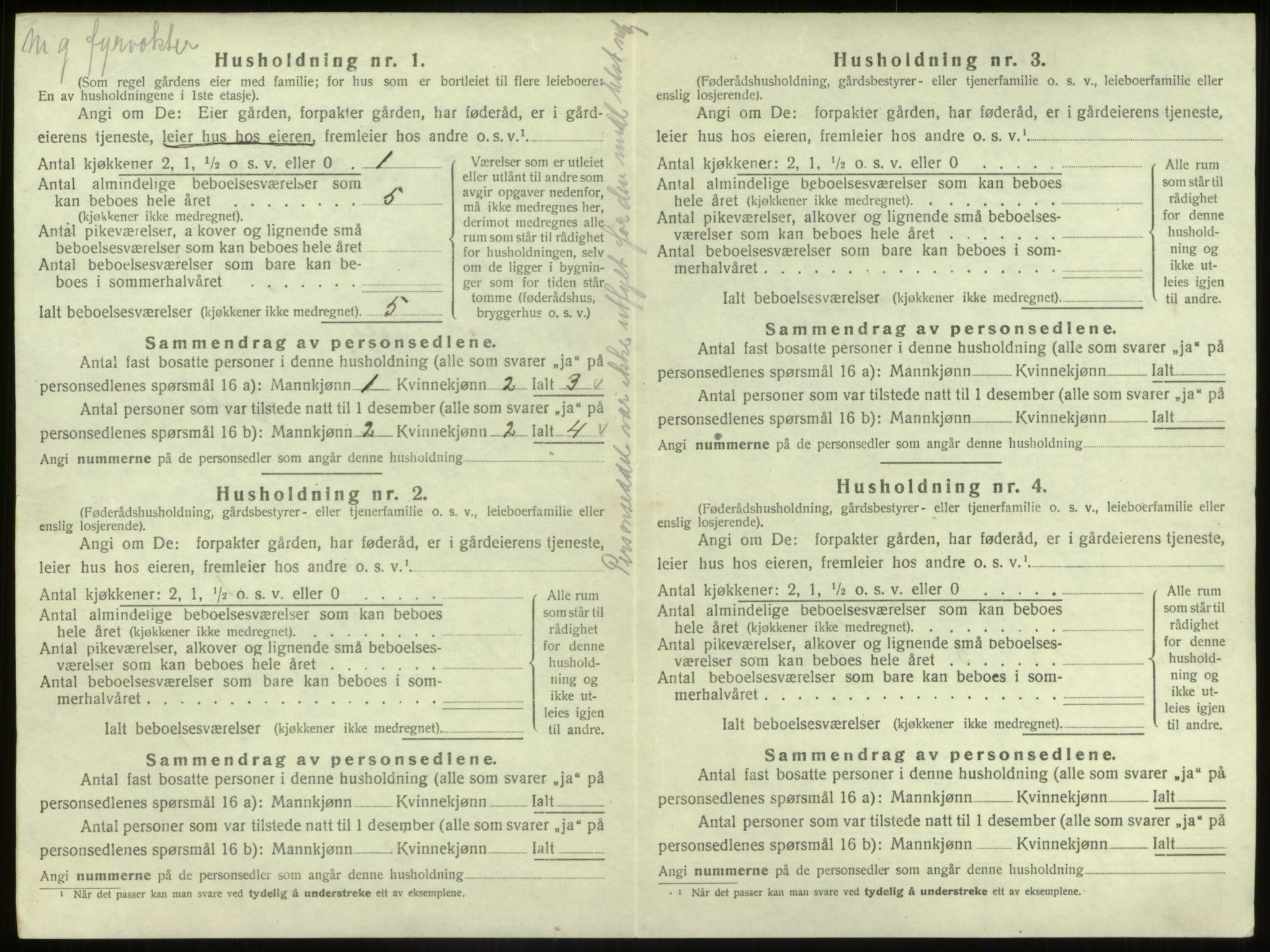 SAB, Folketelling 1920 for 1440 Nord-Vågsøy herred, 1920, s. 116