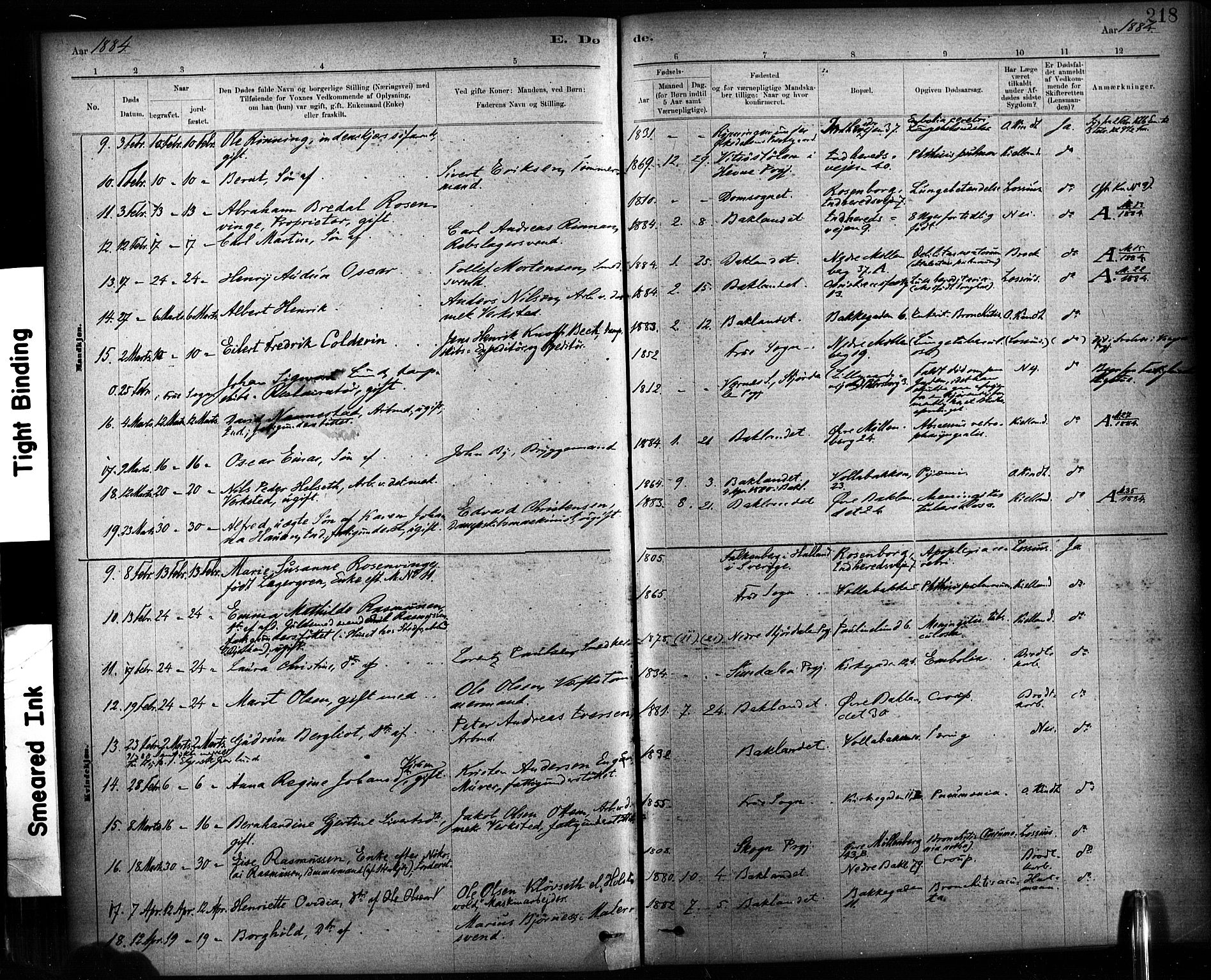 Ministerialprotokoller, klokkerbøker og fødselsregistre - Sør-Trøndelag, SAT/A-1456/604/L0189: Ministerialbok nr. 604A10, 1878-1892, s. 218