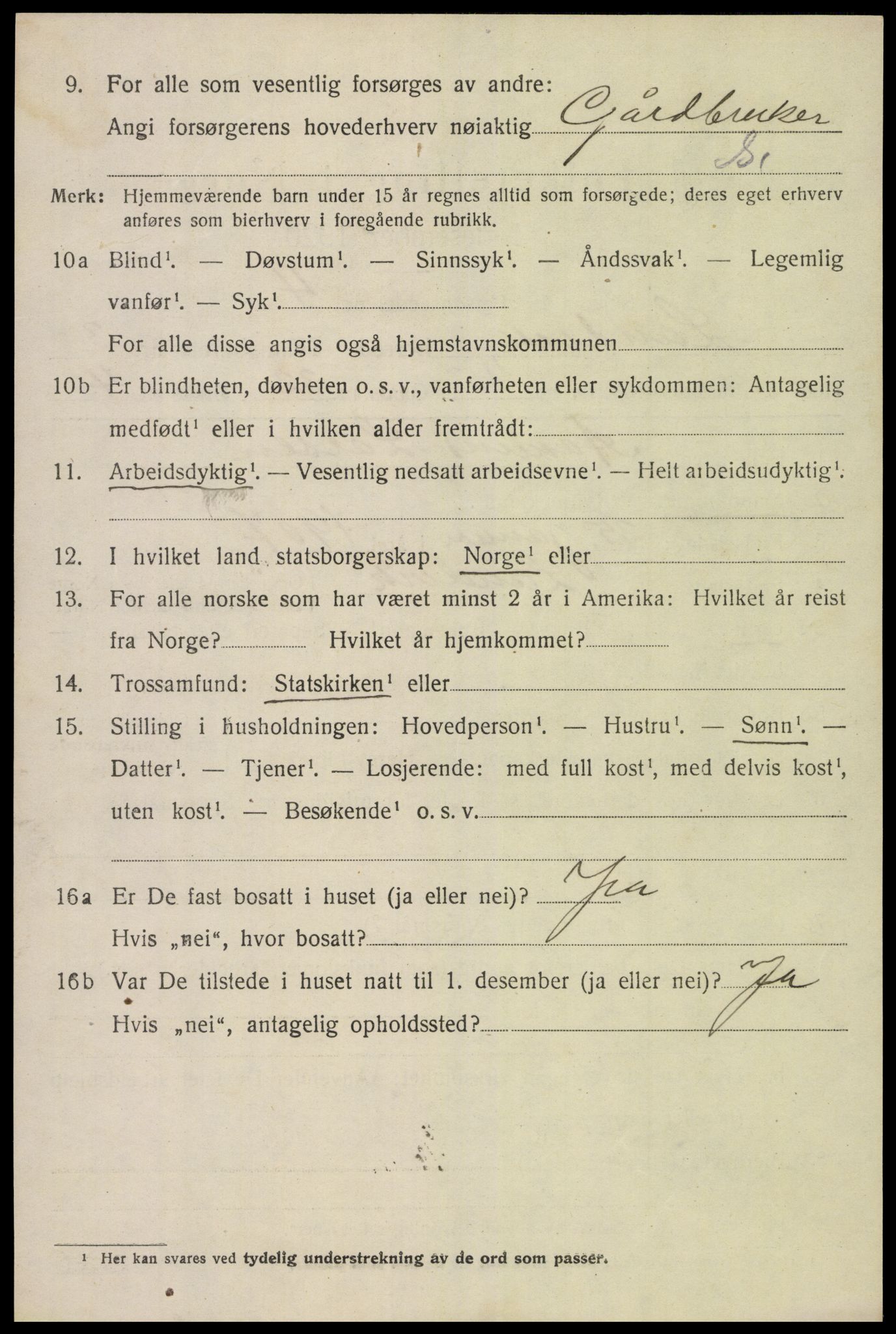 SAK, Folketelling 1920 for 0924 Landvik herred, 1920, s. 3337